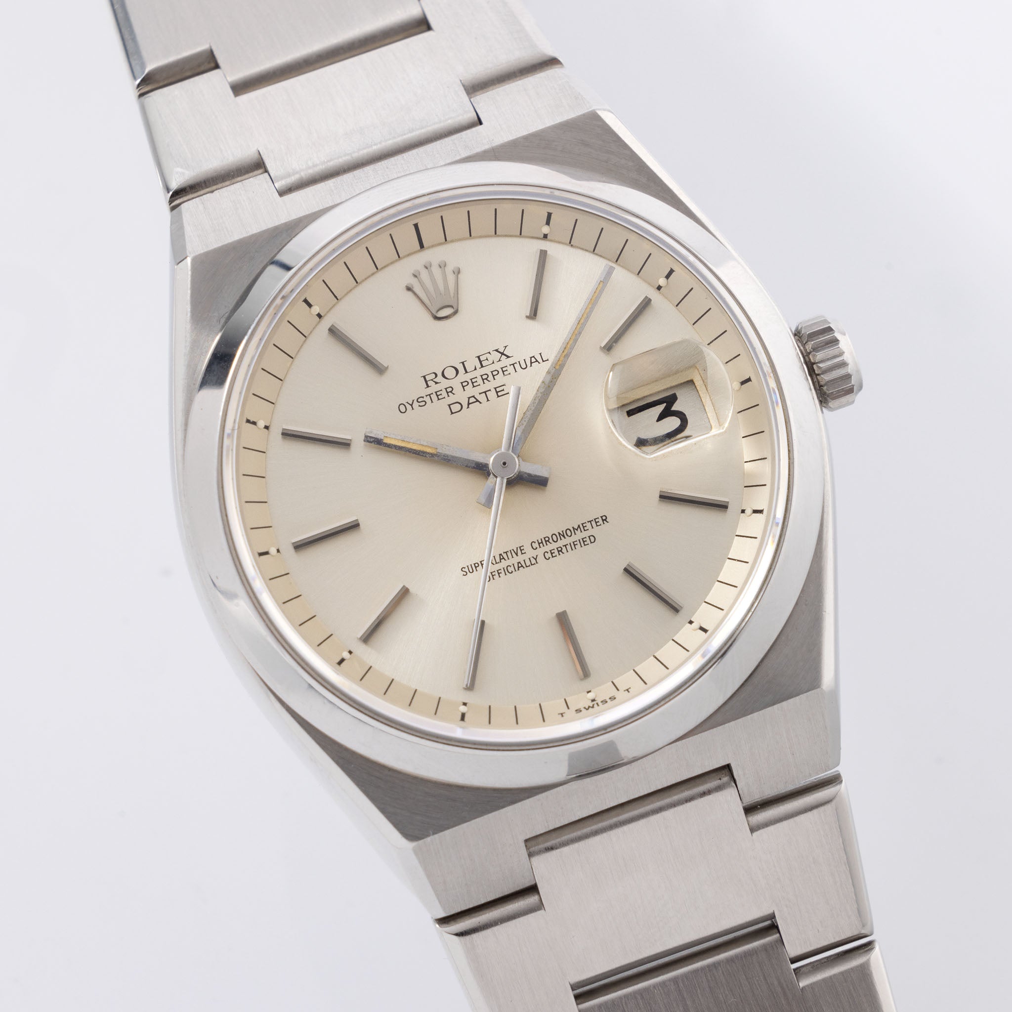 Rolex Oyster Perpetual Date Silver Dial Ref 1530