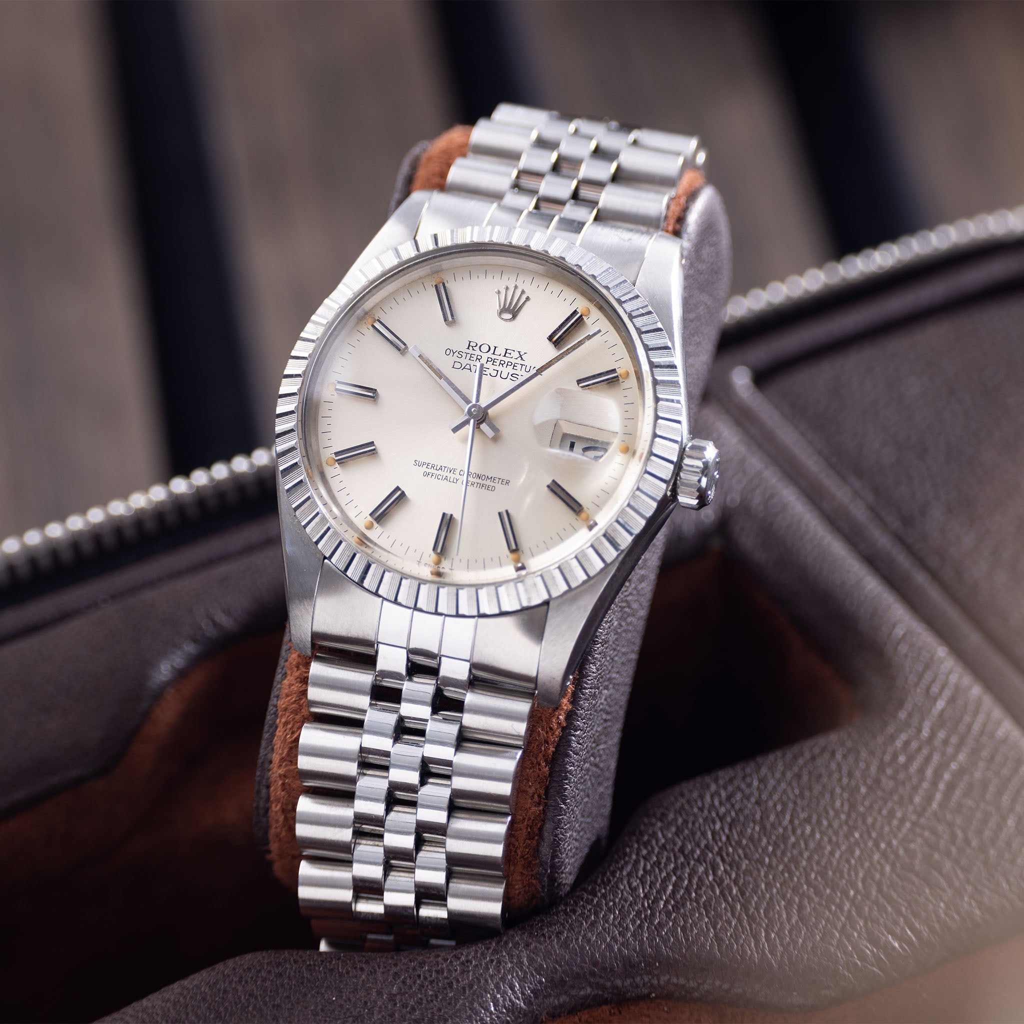 Rolex Datejust 16030 Patina Silver Dial with Rolex papers
