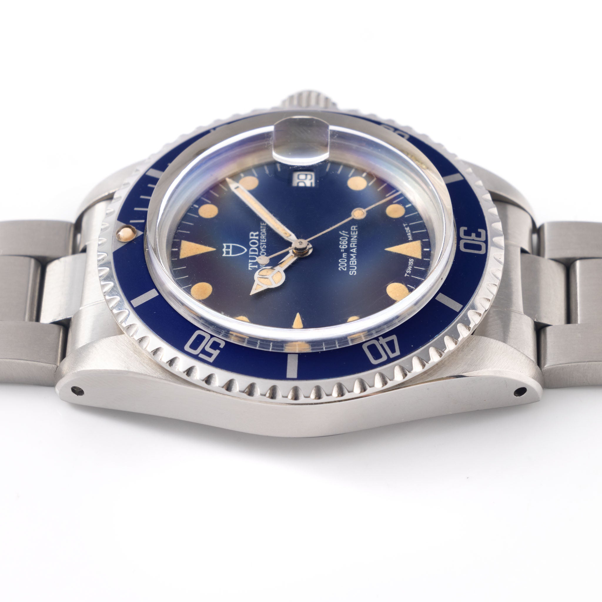 Tudor Submariner ref. 79090 Blue dial with vivid patina