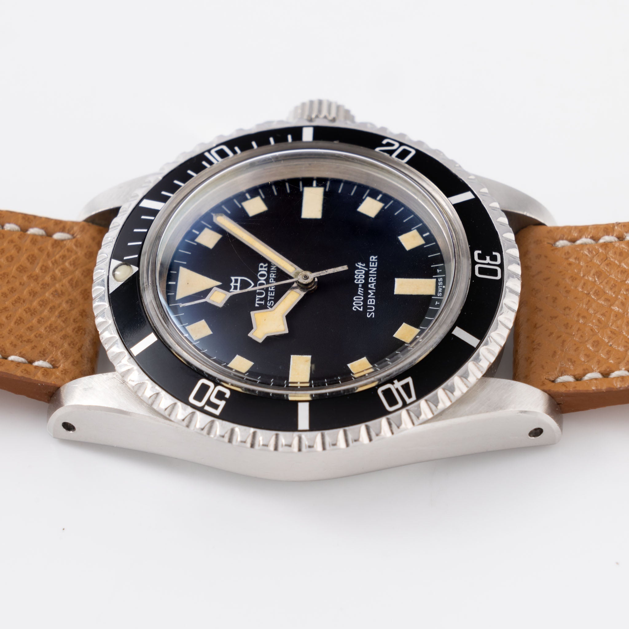 Tudor Submariner Snowflake 9401/0 vivid patina with box and Tudor service