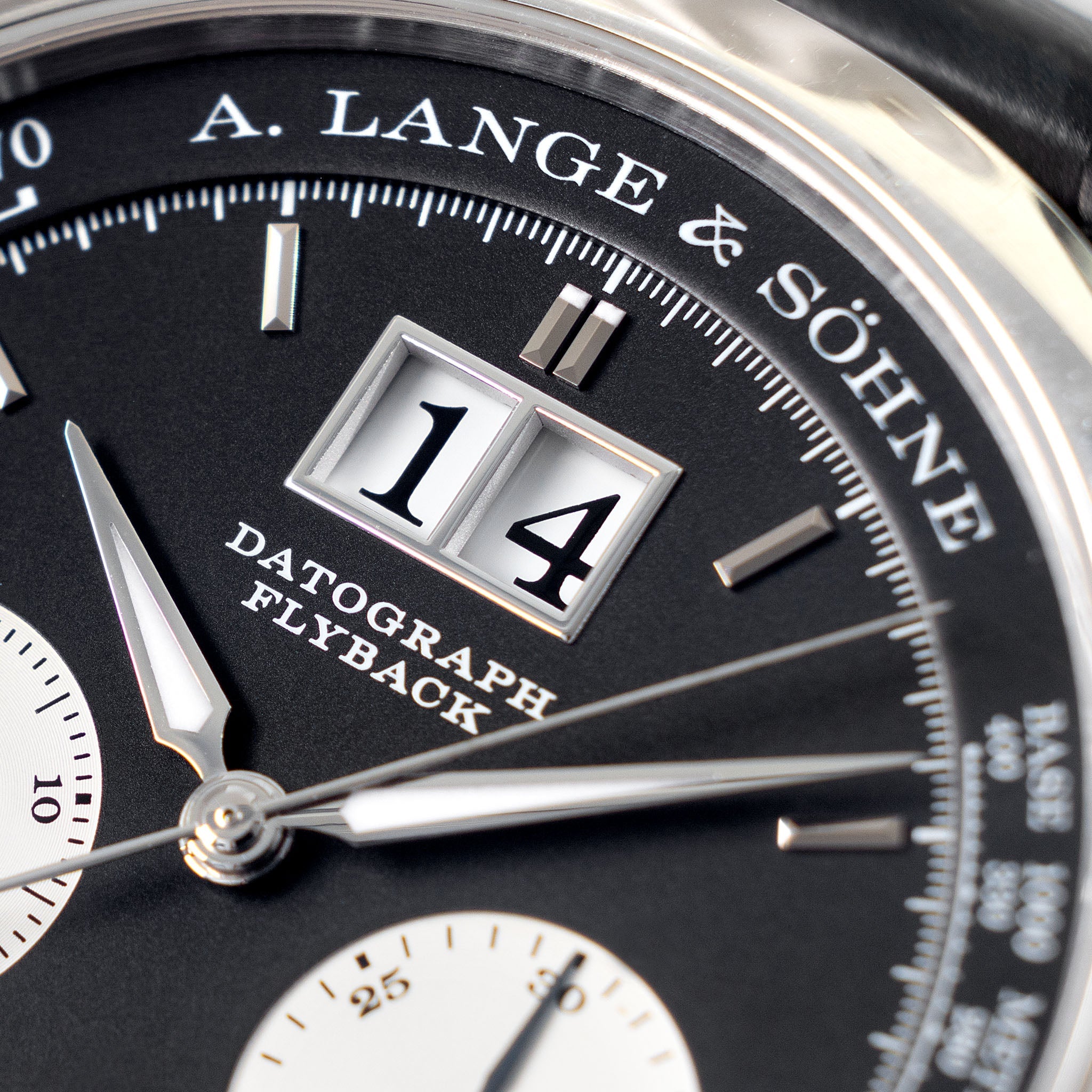 A. Lange & Söhne Datograph Flyback Chronograph 405.035 up/down in Platinum with box and papers