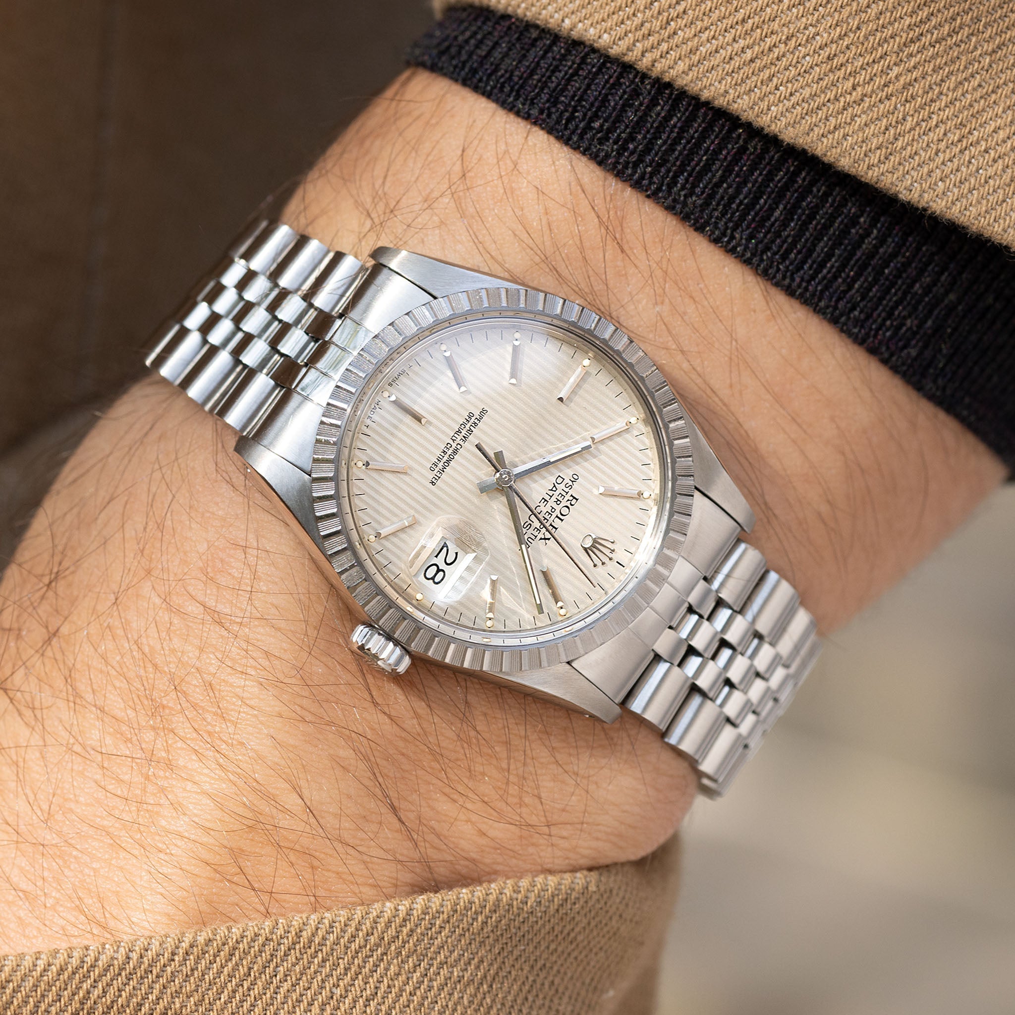 Rolex Datejust 16030 cream Tapestry dial - incoming