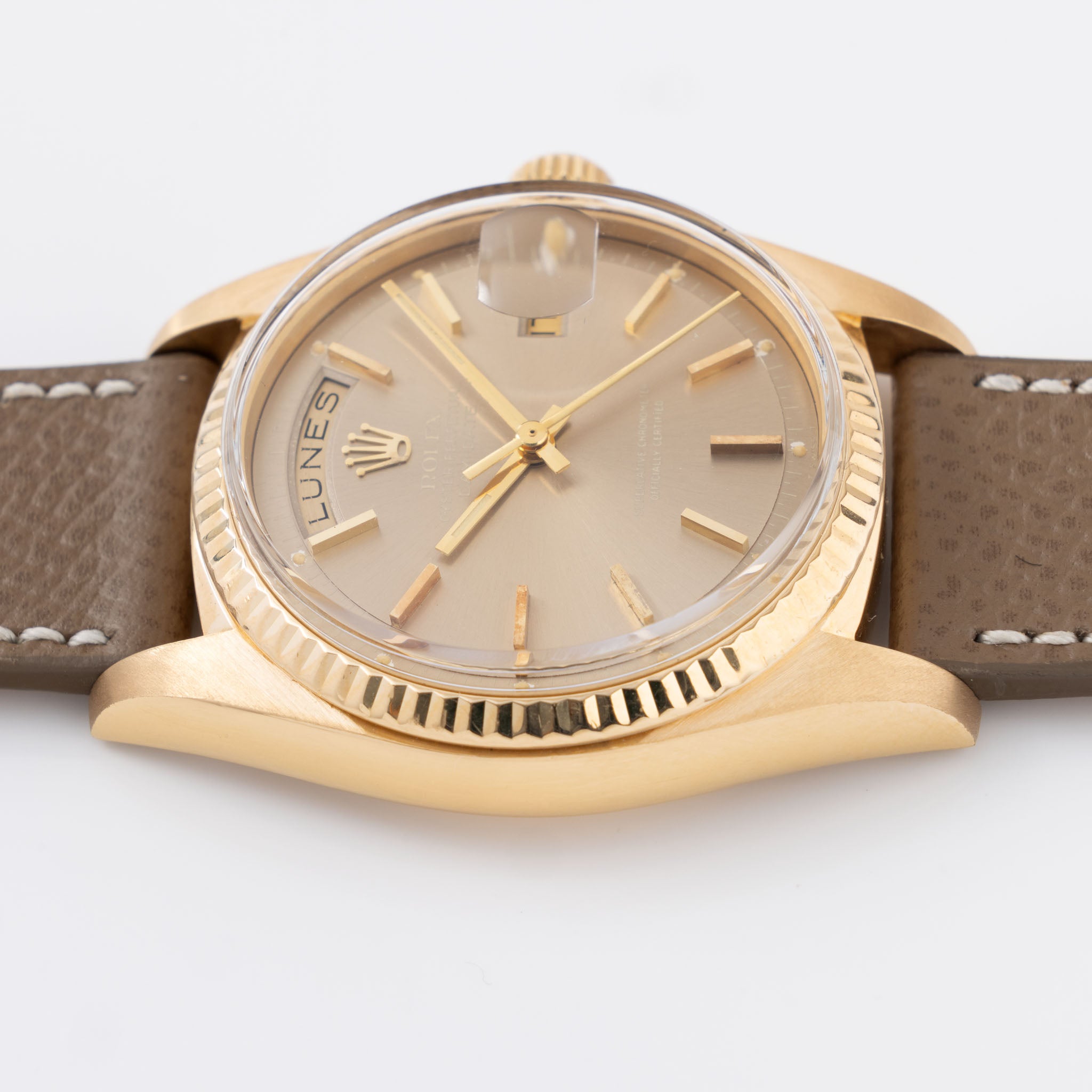 Rolex Day-Date in yellow gold Havana dial ref 1803