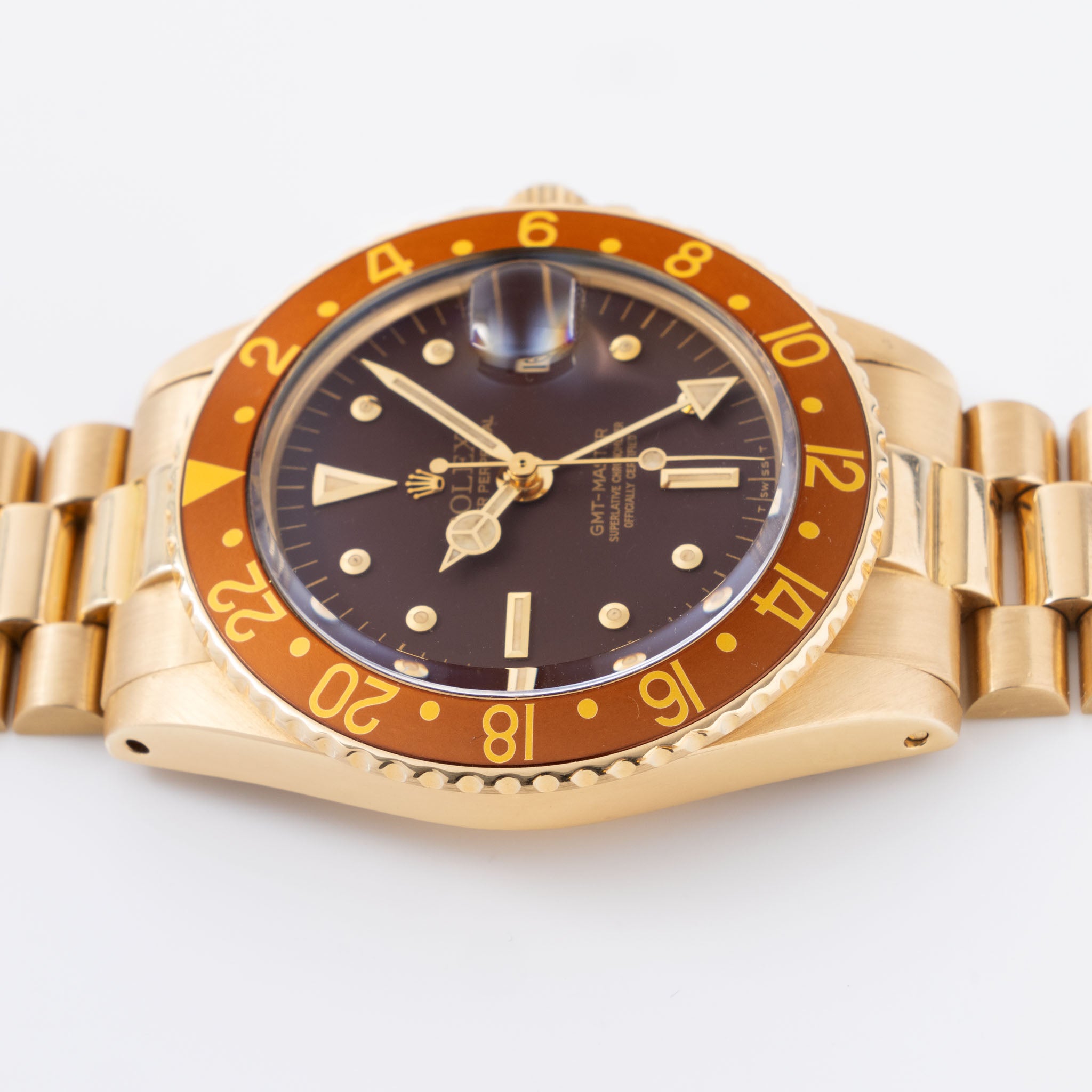 Rolex GMT-Master Root Beer Nipple Dial Matte Brown Dial Ref. 1675/8 with Rolex Service