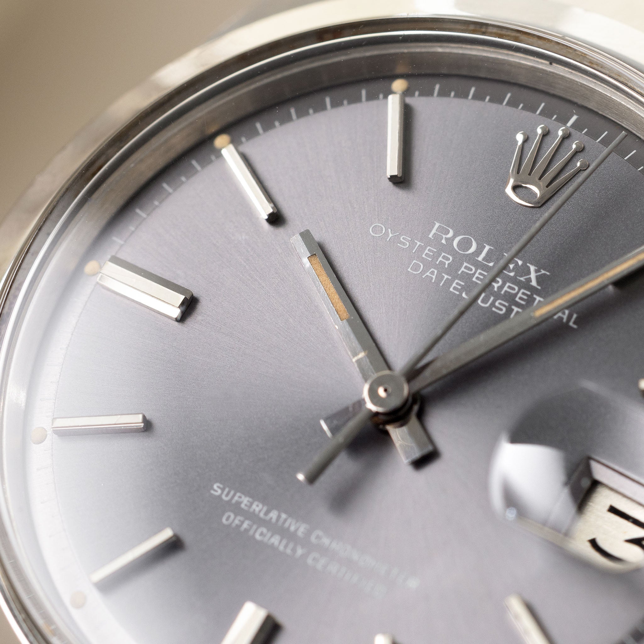 Rolex Datejust Grey Soleil Dial Ref. 1600