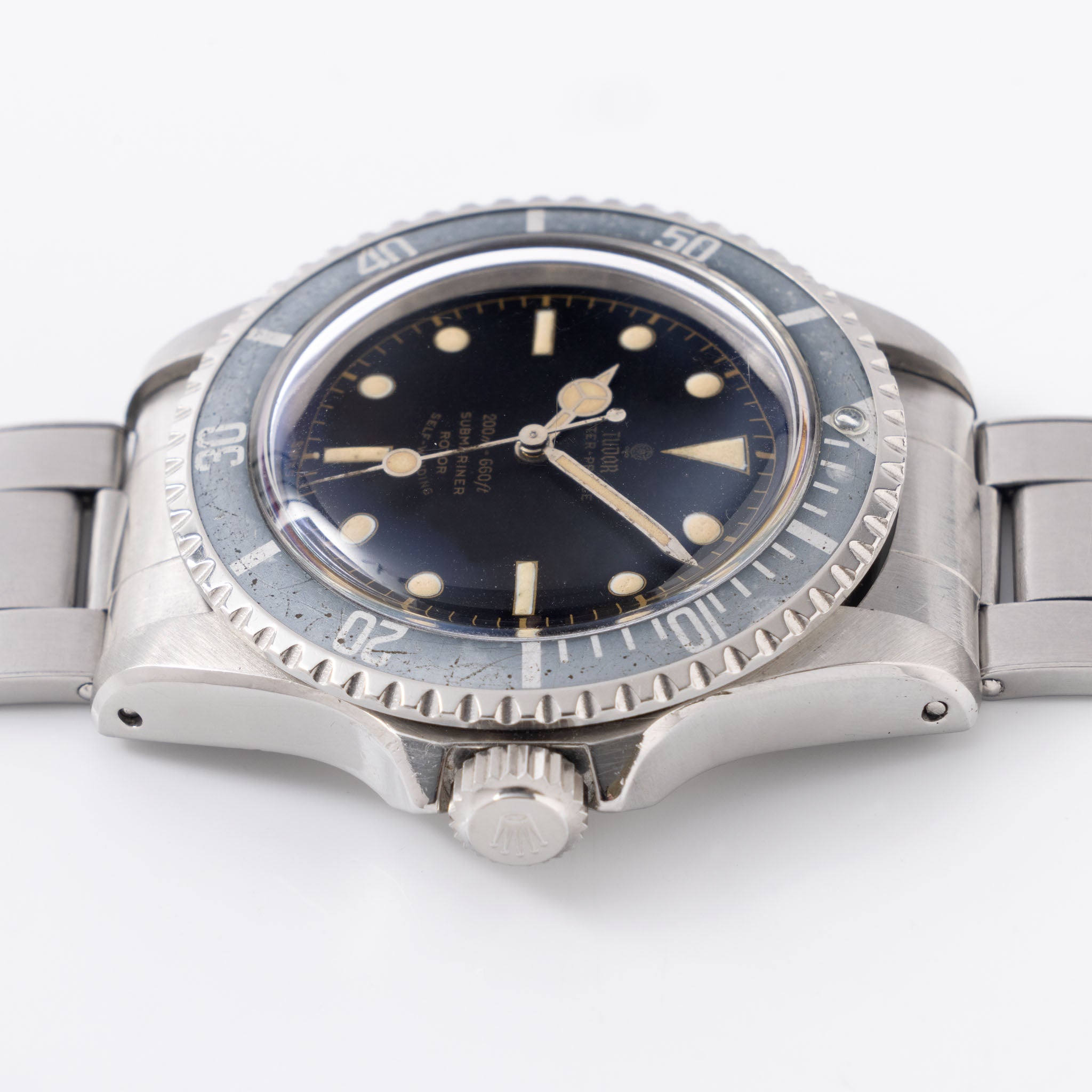 Tudor Submariner Lollipop Hand Chapter ring "exclamation point" dial Ref 7928