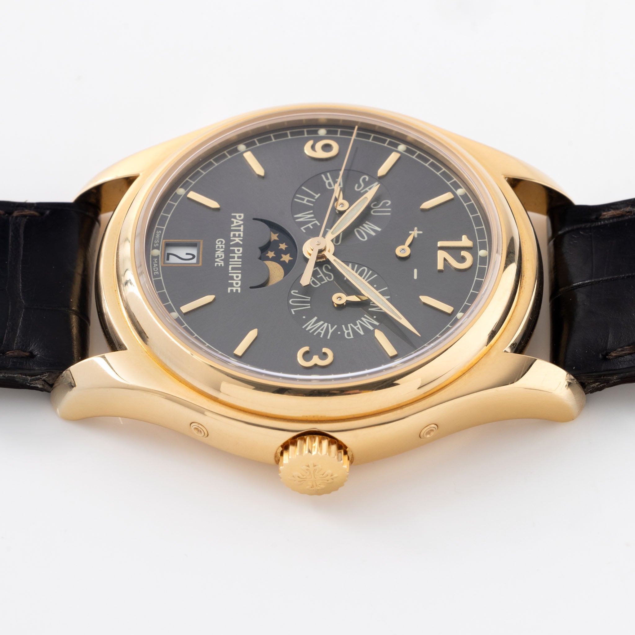 Patek Philippe Annual Calendar / Moon Phase in 18k Yellow Gold Ref. 5146J with Original Box