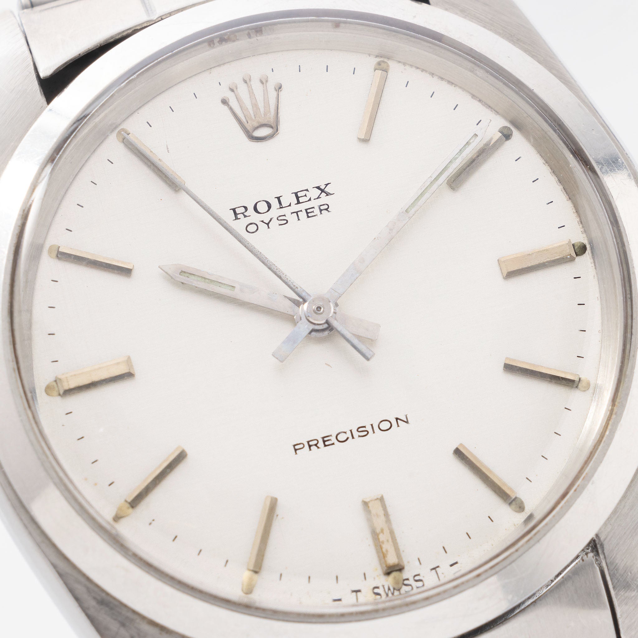 Rolex Oyster Precision Silver Linen Dial "Fuerza del Perú" Ref. 6426