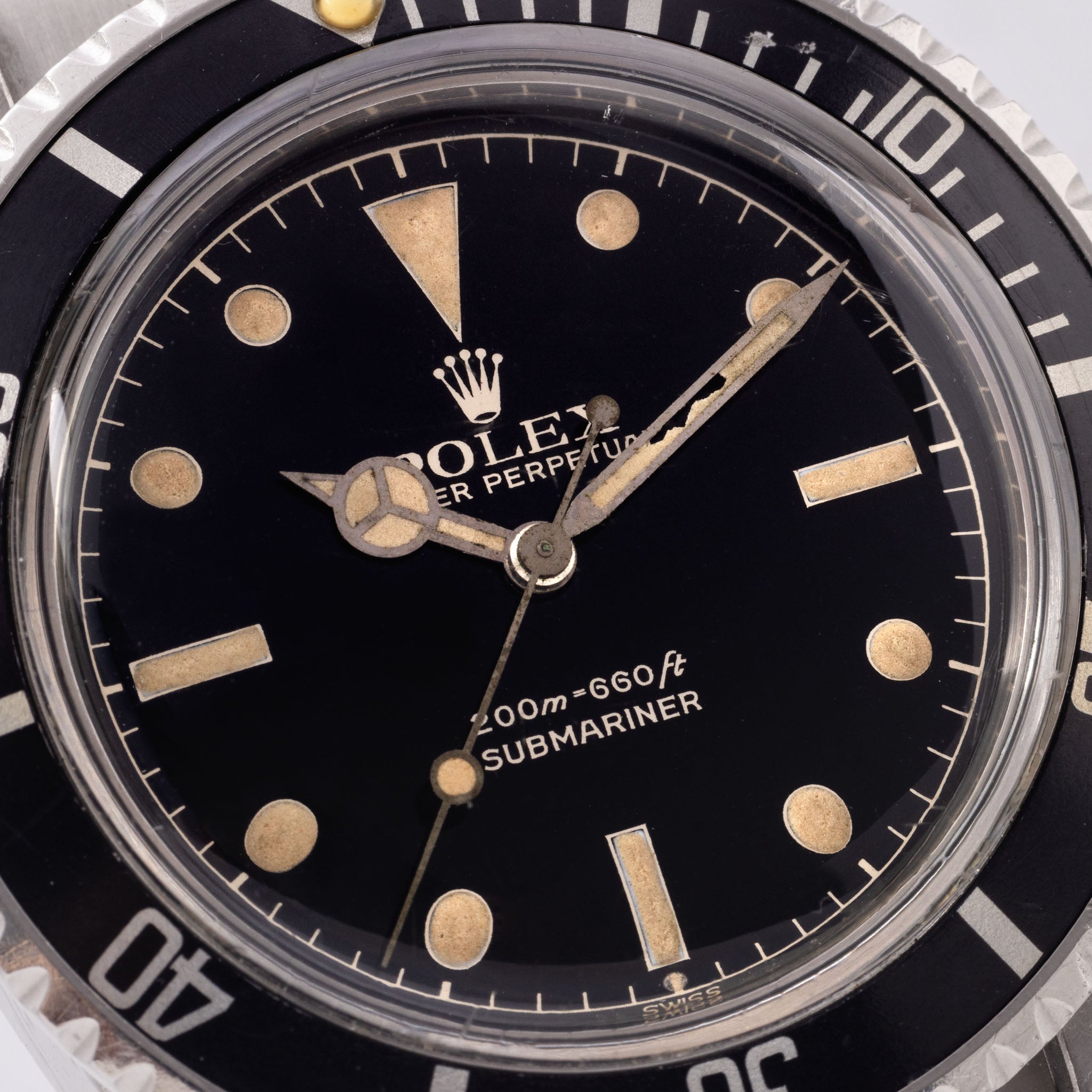 Rolex Submariner 5512 two liner Chapter ring Gilt dial "original owner provenance"