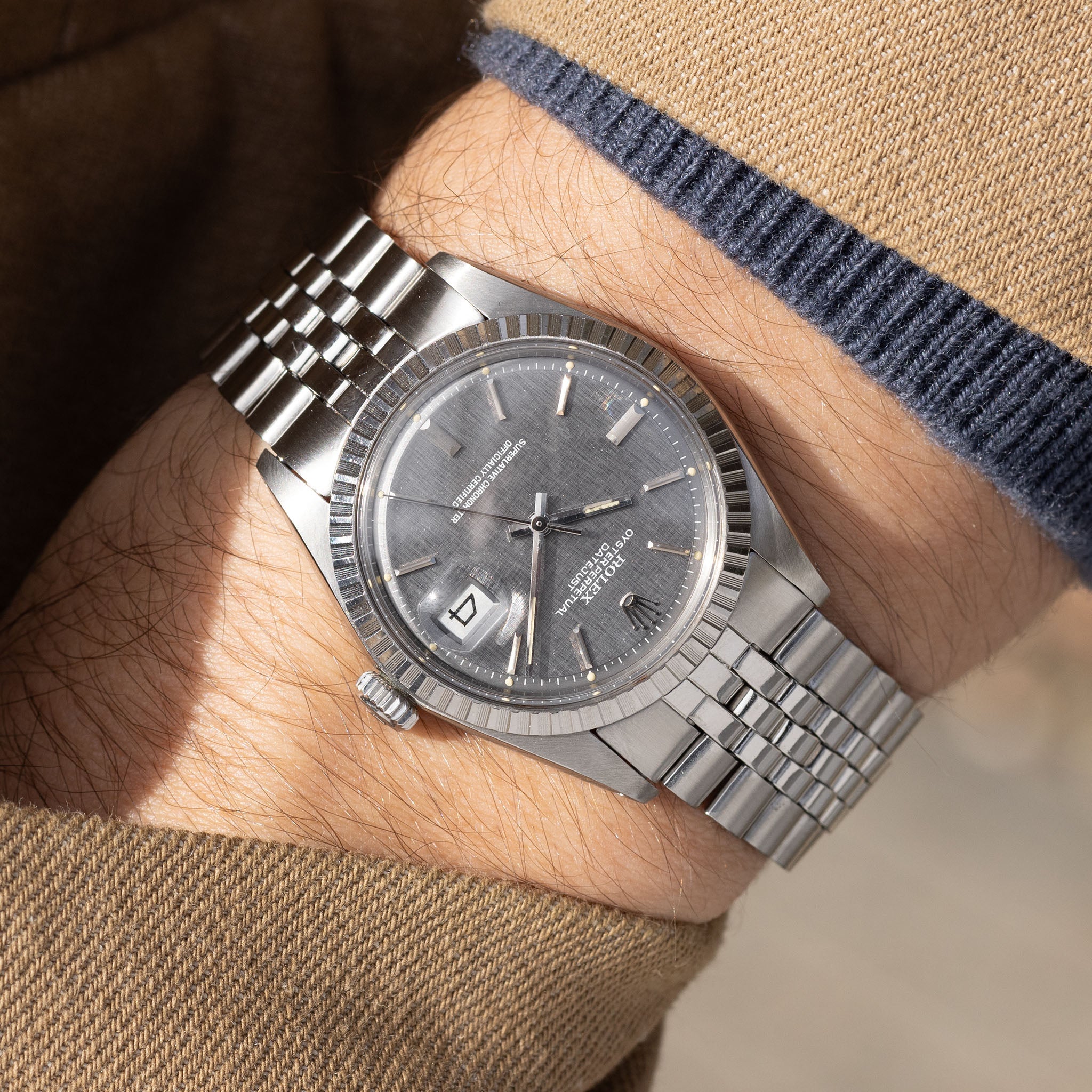 Rolex Datejust Grey Linen Dial Ref. 1603