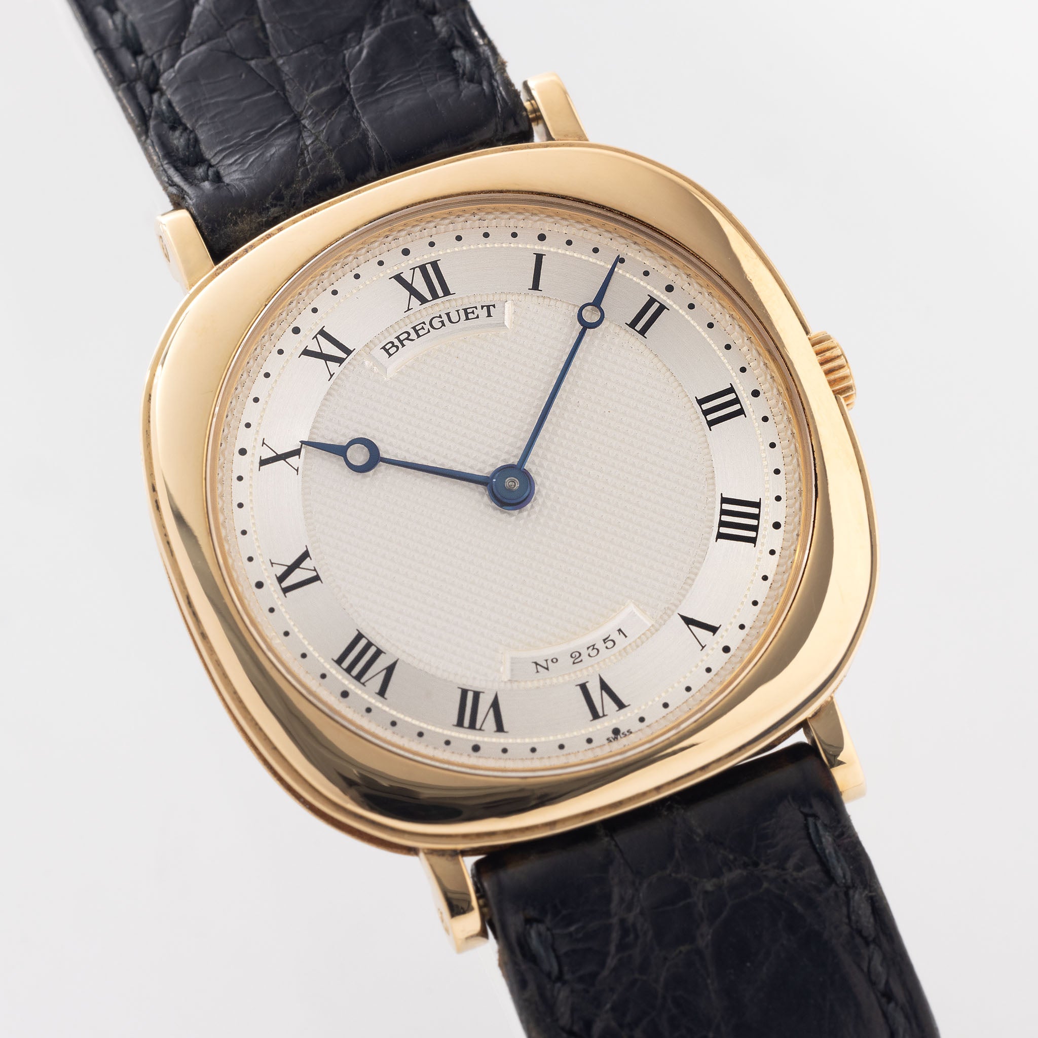 Breguet Guilloché in 18K Yellow Gold Cushion-Shaped Dress Watch Cal. 839 “Classique”