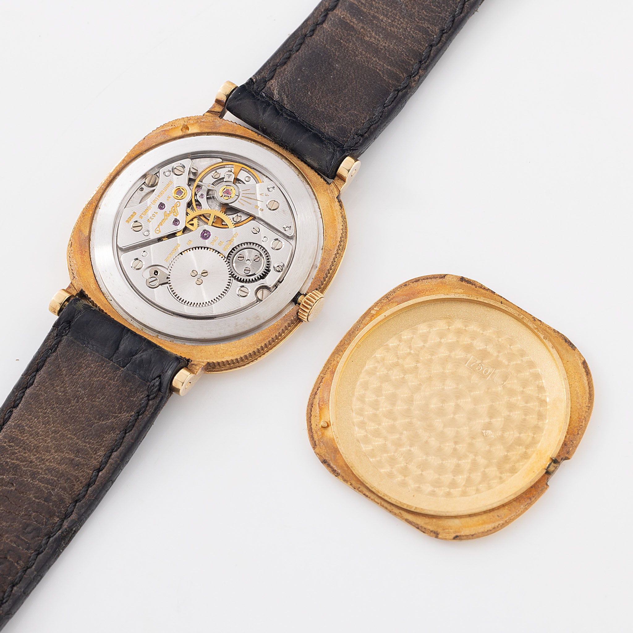 Breguet Guilloché in 18K Yellow Gold Cushion-Shaped Dress Watch Cal. 839 “Classique”