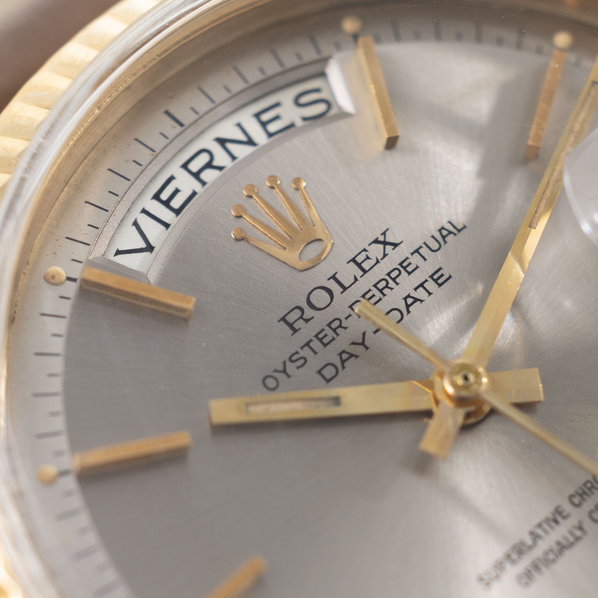 Rolex Day-date  light grey soleil  dial ref 1803