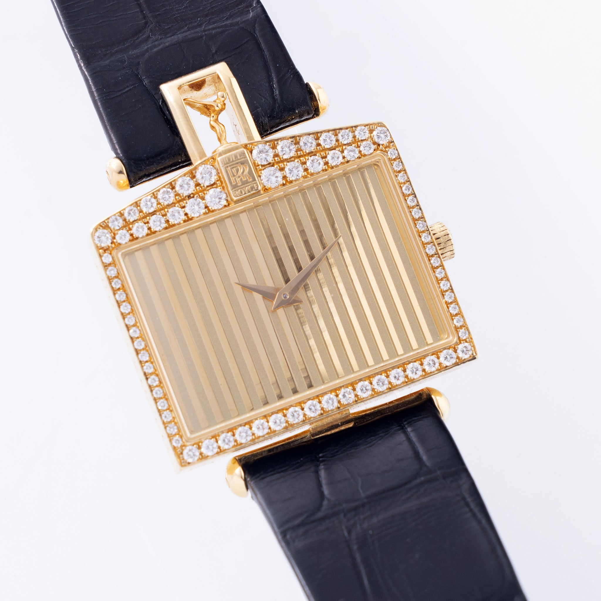 Corum "Rolls Royce" In 18K Yellow Gold With Diamonds