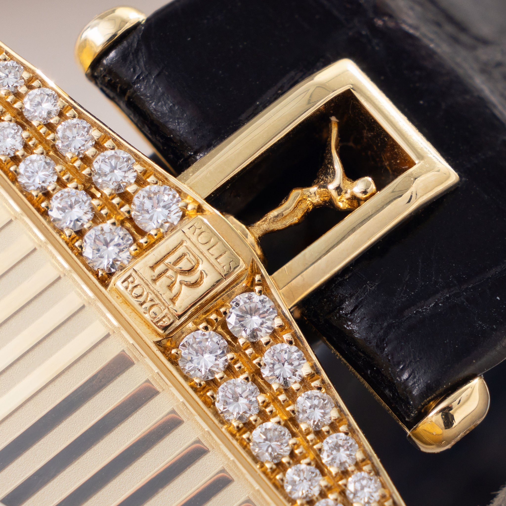 Corum "Rolls Royce" In 18K Yellow Gold With Diamonds