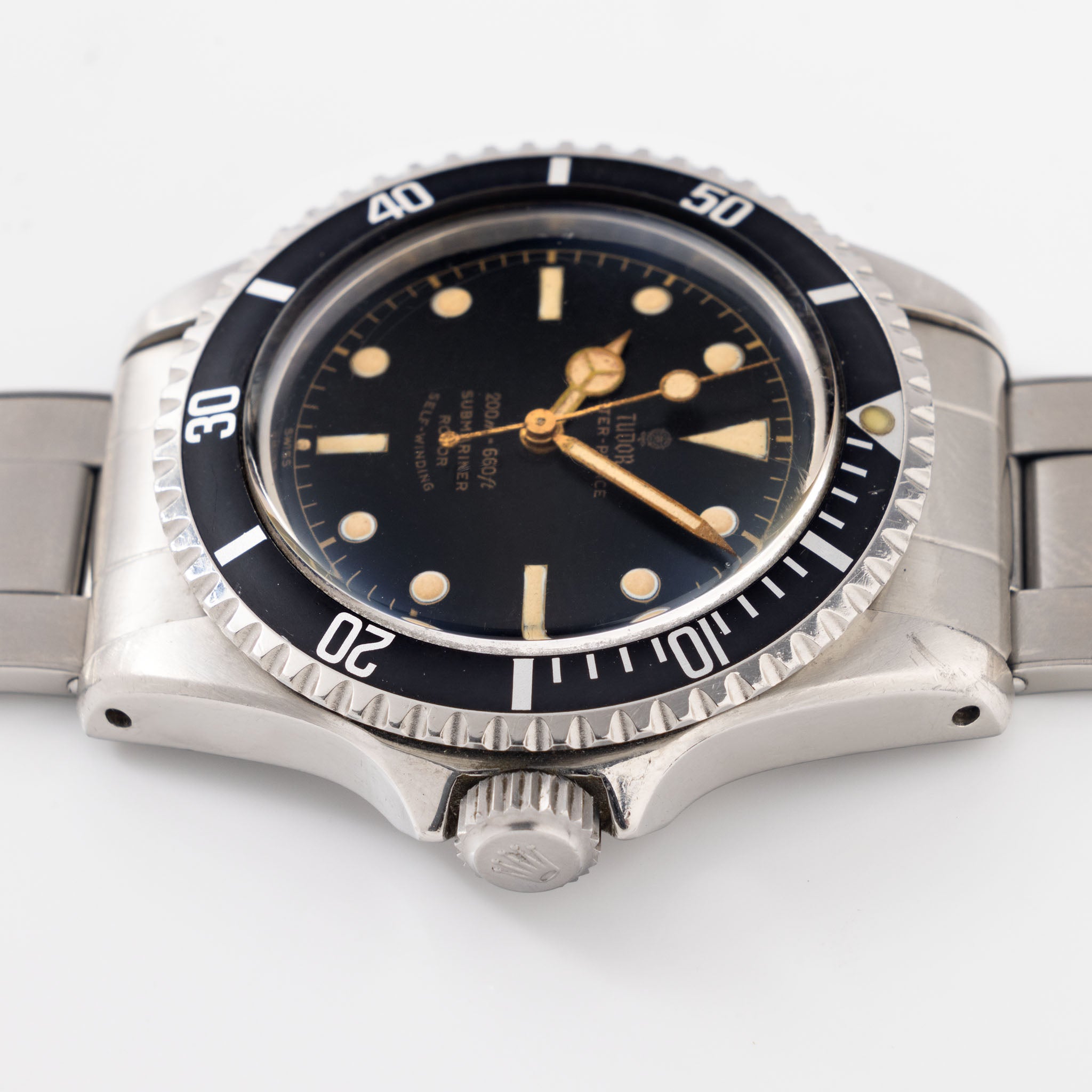 Tudor Submariner Chapter Ring Exclamation Dial Ref. 7928 Pointed Crown Case