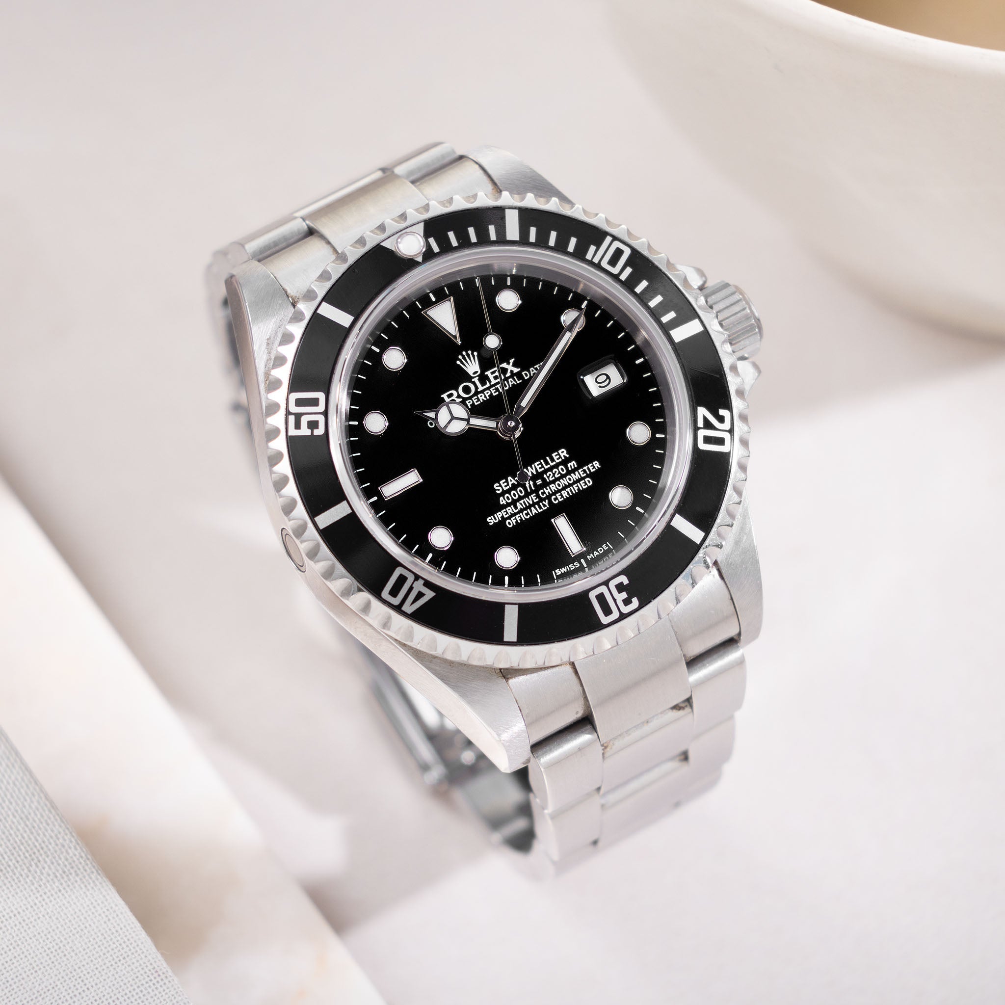 Rolex Sea-Dweller Ref. 16600 "Swiss Made Dial" No Lug Holes Case