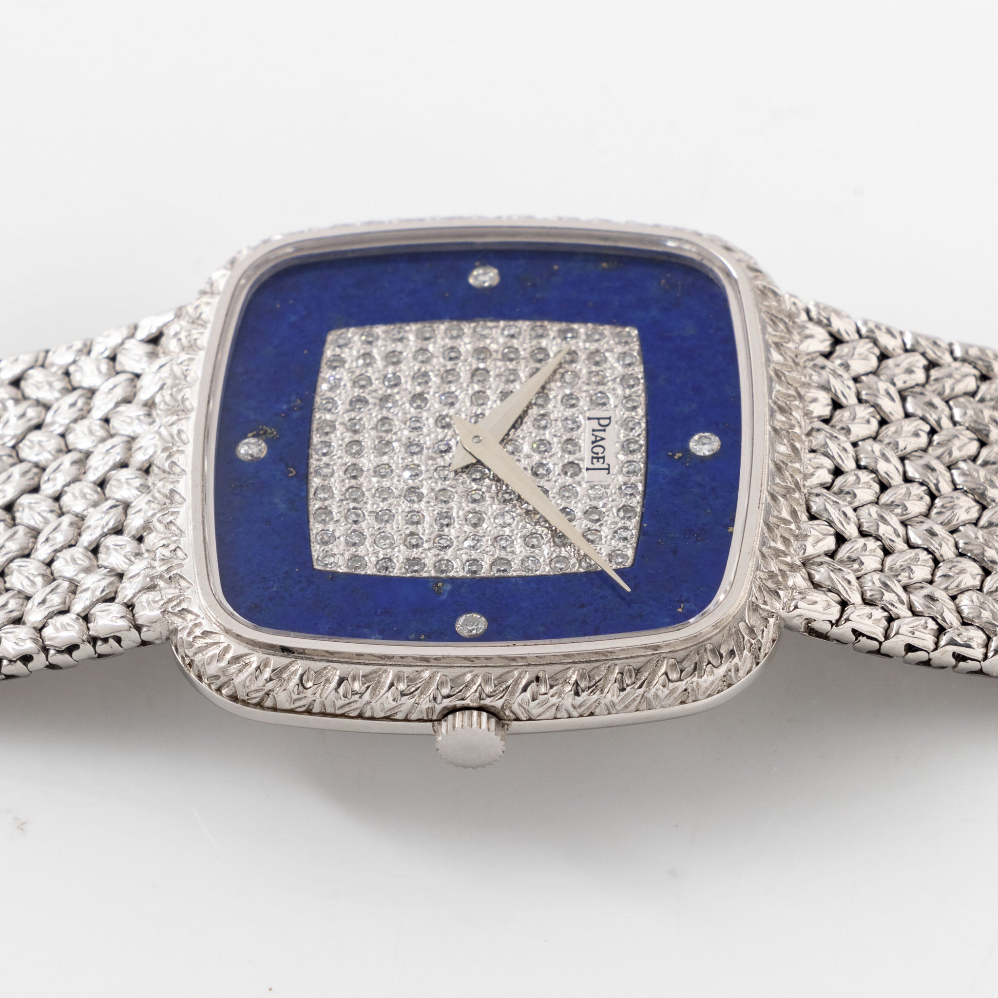 Piaget Tradition in 18K White Gold "Lapis Lazuli Pavé" Dial Ref. 9771 D2