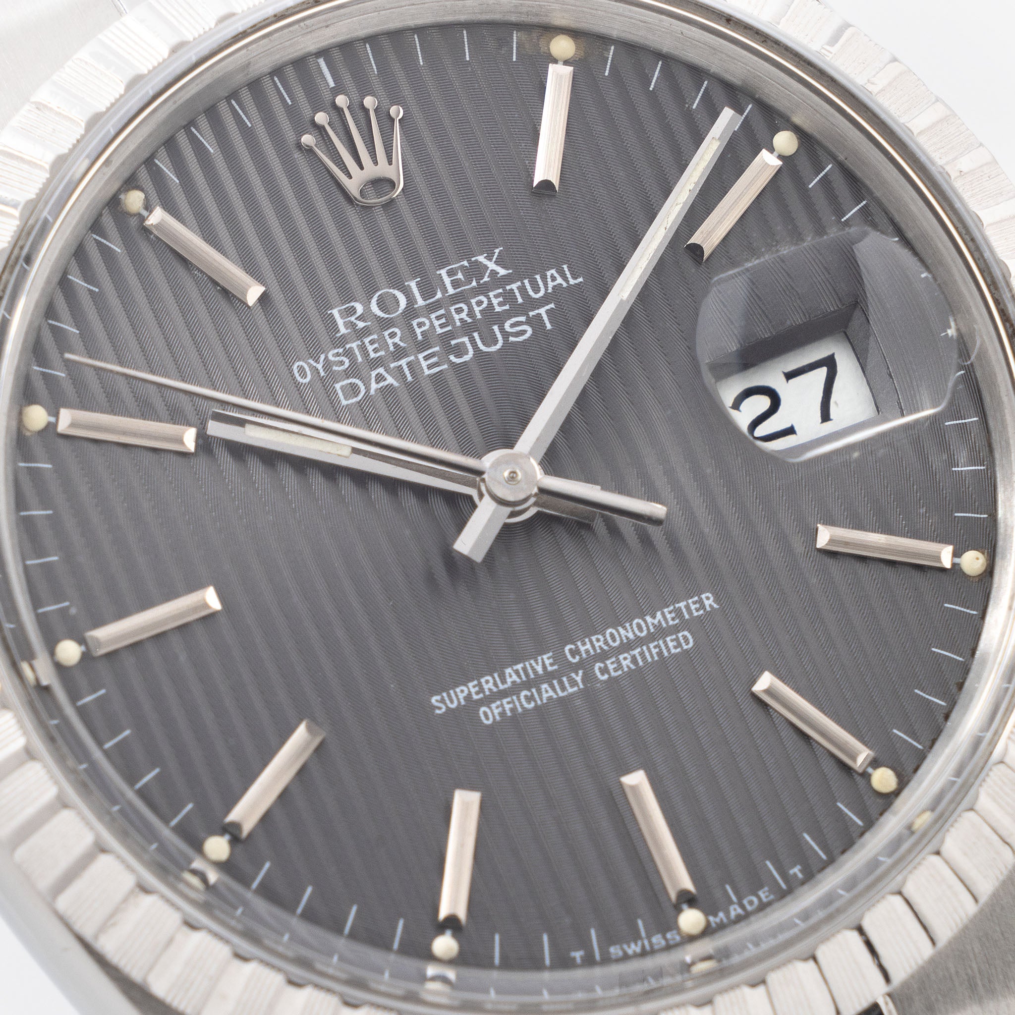 Rolex Datejust Ref. 16030 Grey Tapestry Dial