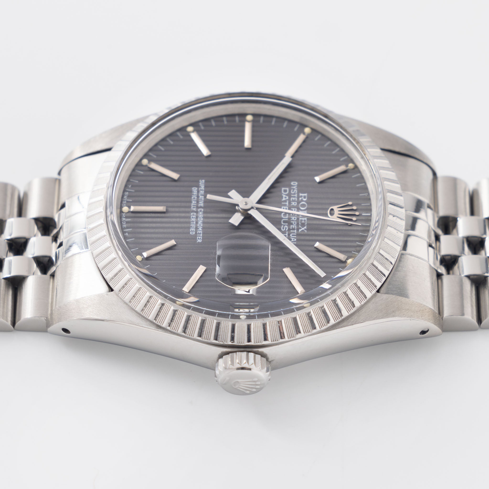 Rolex Datejust Ref. 16030 Grey Tapestry Dial