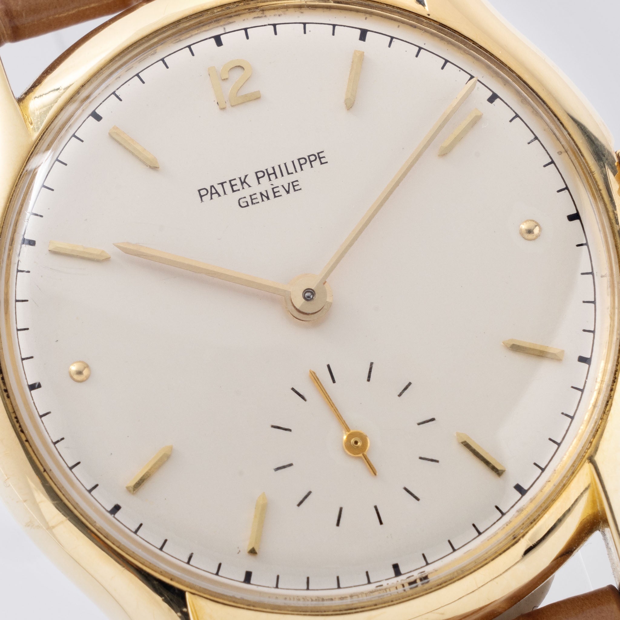 Patek Philippe Calatrava Silver Dial Ref. 2406J with Small Seconds in 18K Yellow Gold