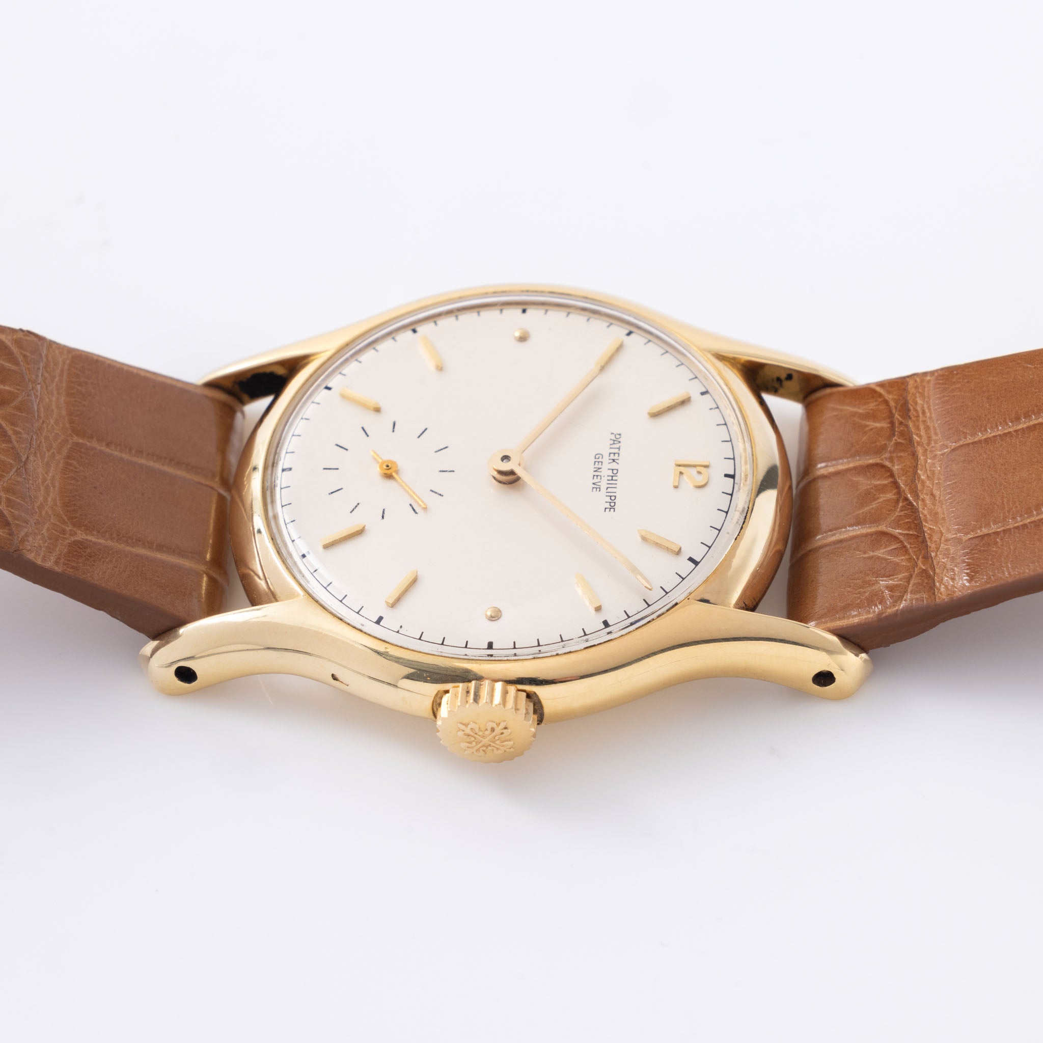 Patek Philippe Calatrava Silver Dial Ref. 2406J with Small Seconds in 18K Yellow Gold