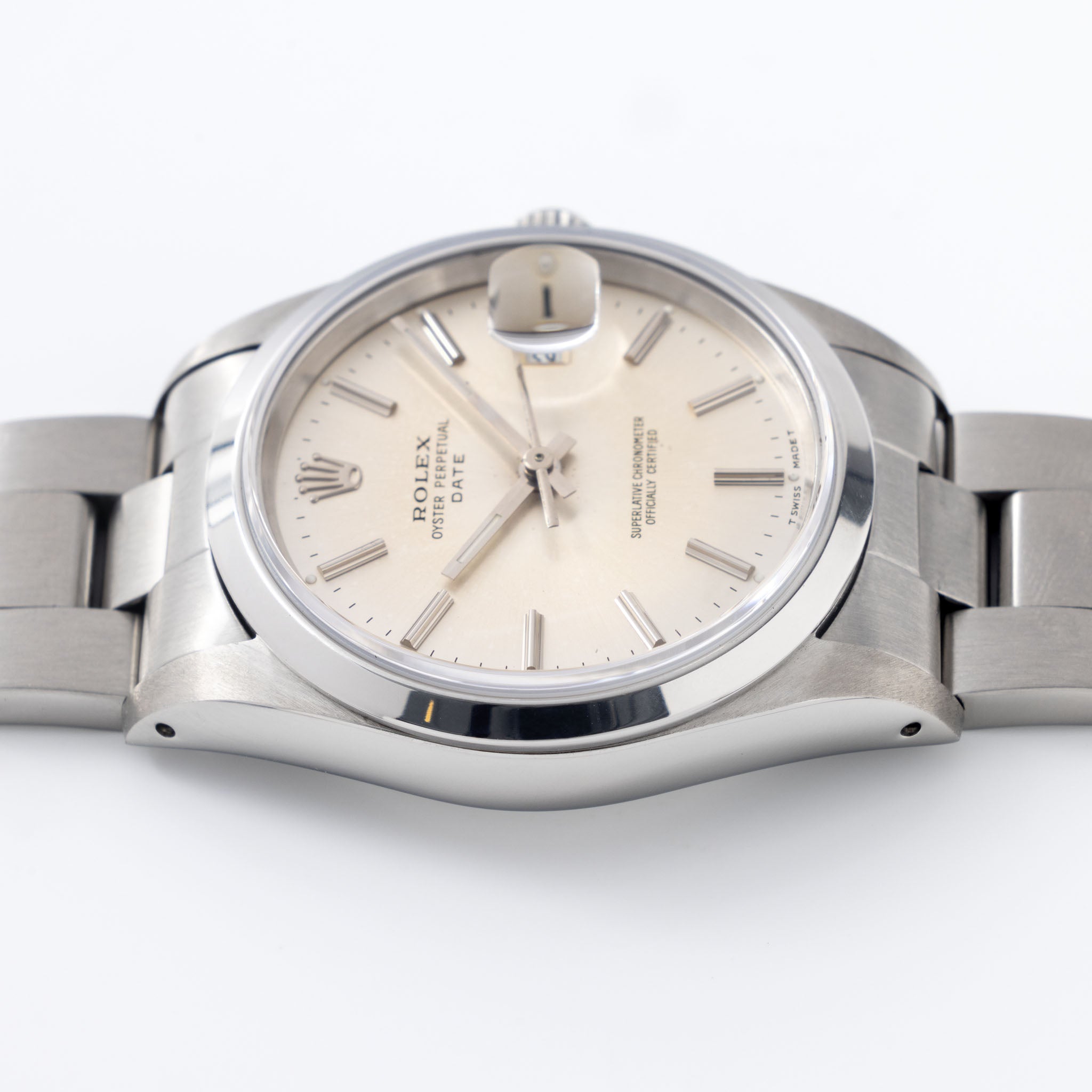 Rolex Oyster Perpetual Date Silver Dial Ref. 15200