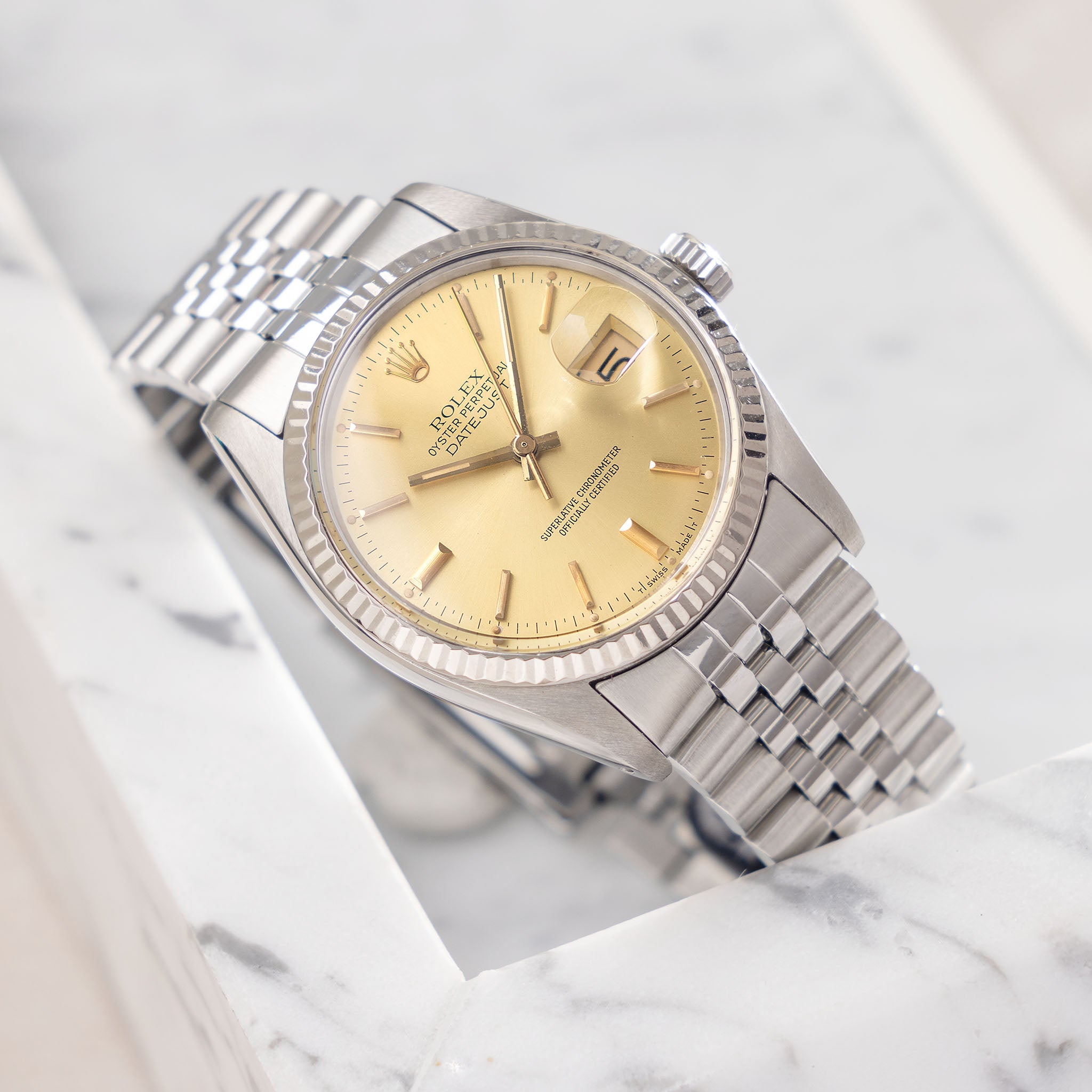 Rolex Datejust Champagne dial ref 16014 - incoming