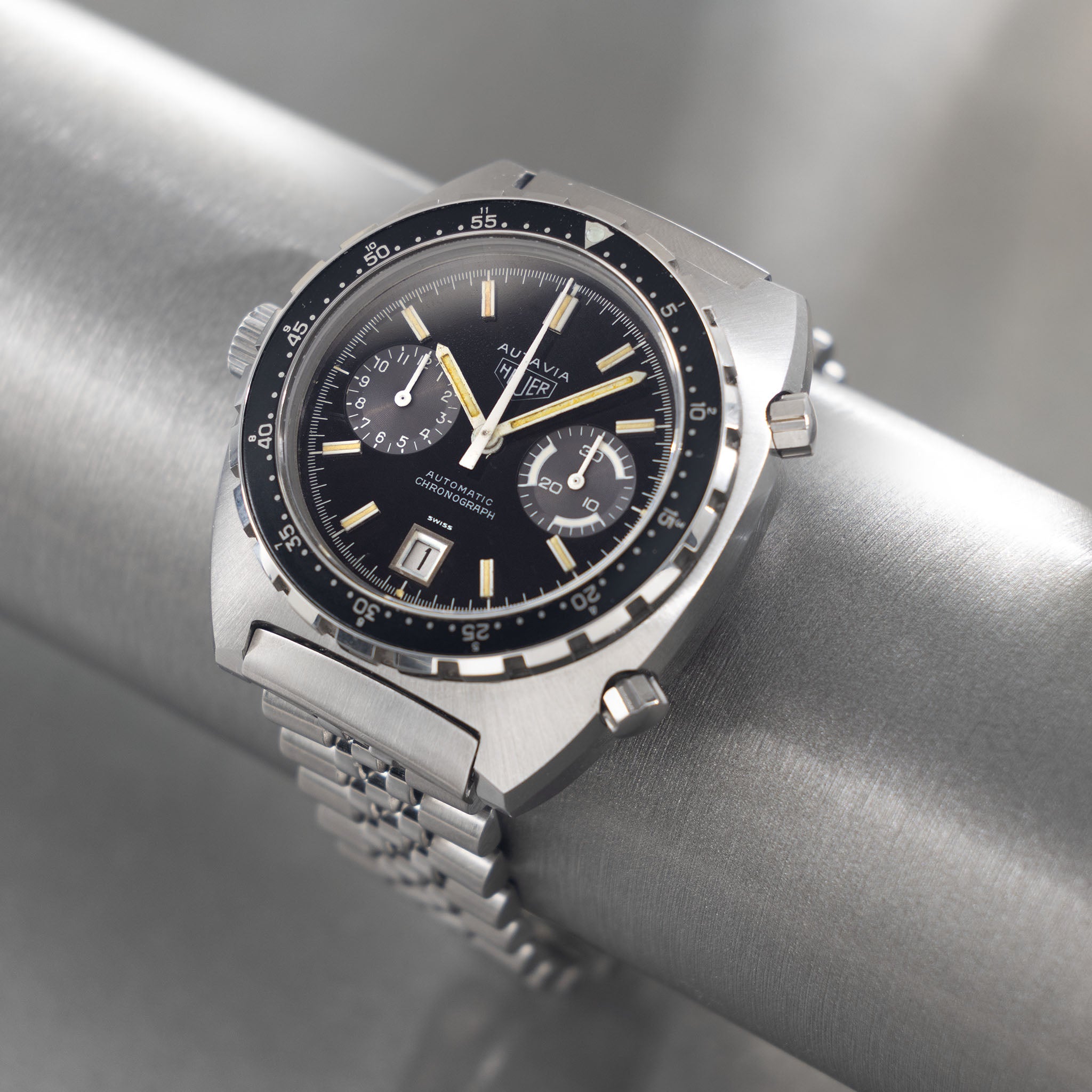 Heuer Autavia Black Dial Ref. 11063V