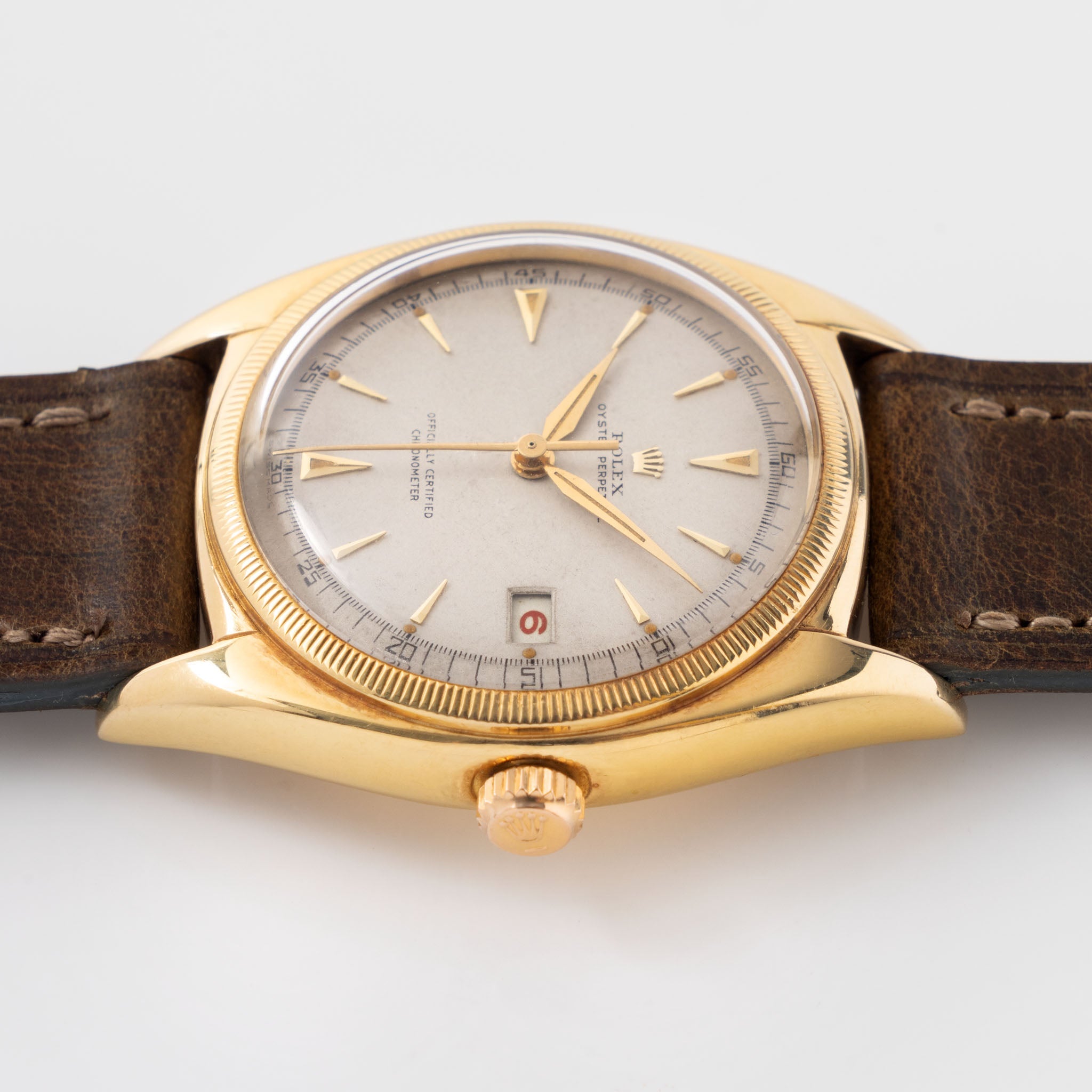 Rolex Oyster Perpetual Ovettone in 18K Yellow Gold Ref. 6075