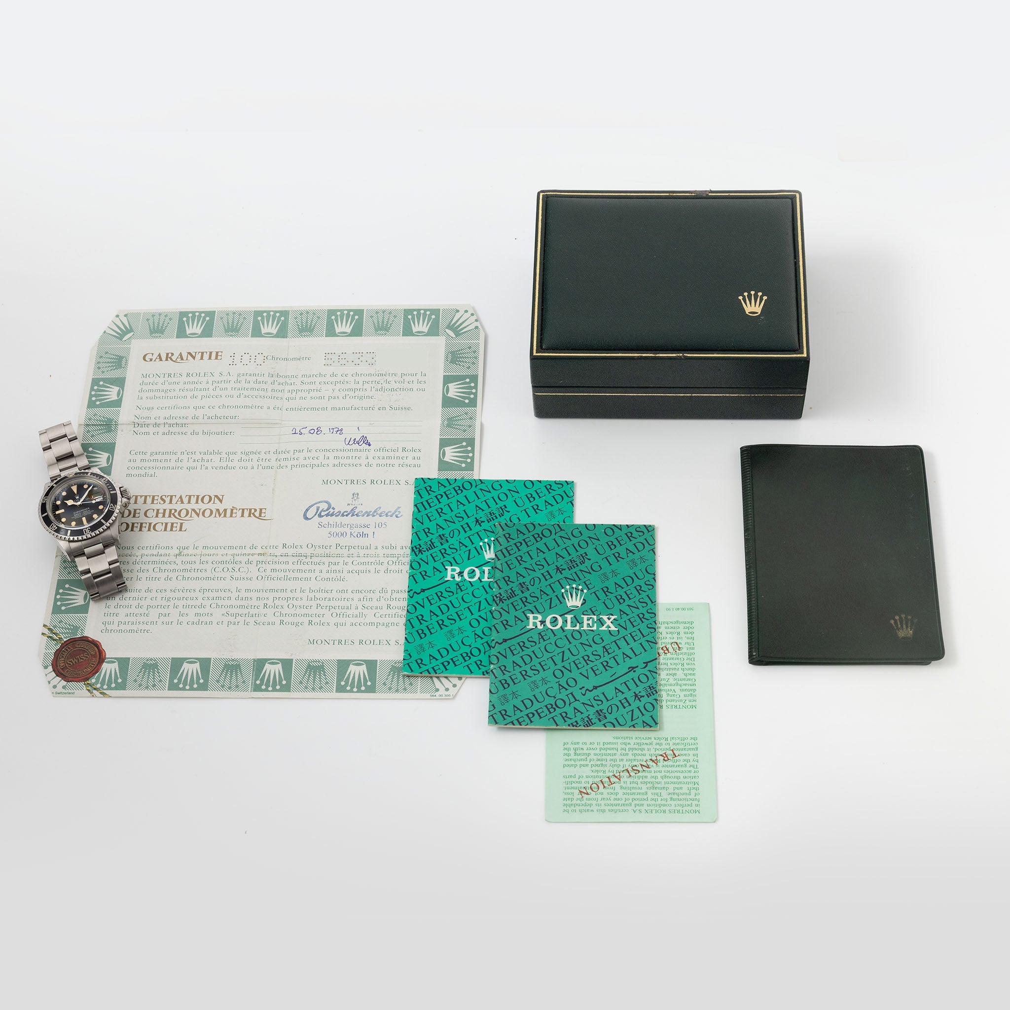 Rolex Submariner 1680 MK1 with Box and Punched Guarantee Paper