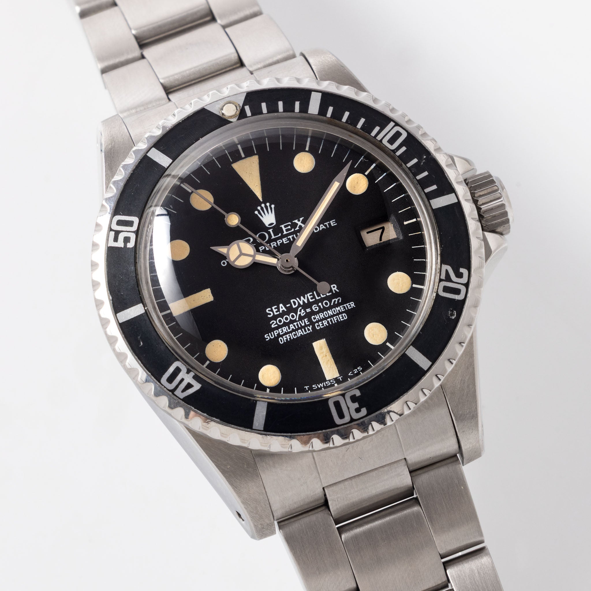 Rolex Sea-dweller ref 1665 MK2 Rail dial with Vivid Patina, Box and Service Papers