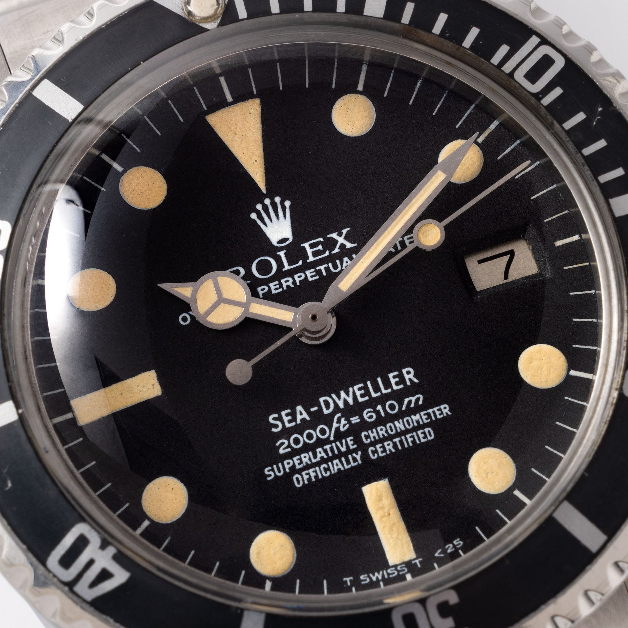 Rolex Sea-dweller ref 1665 MK2 Rail dial with Vivid Patina, Box and Service Papers