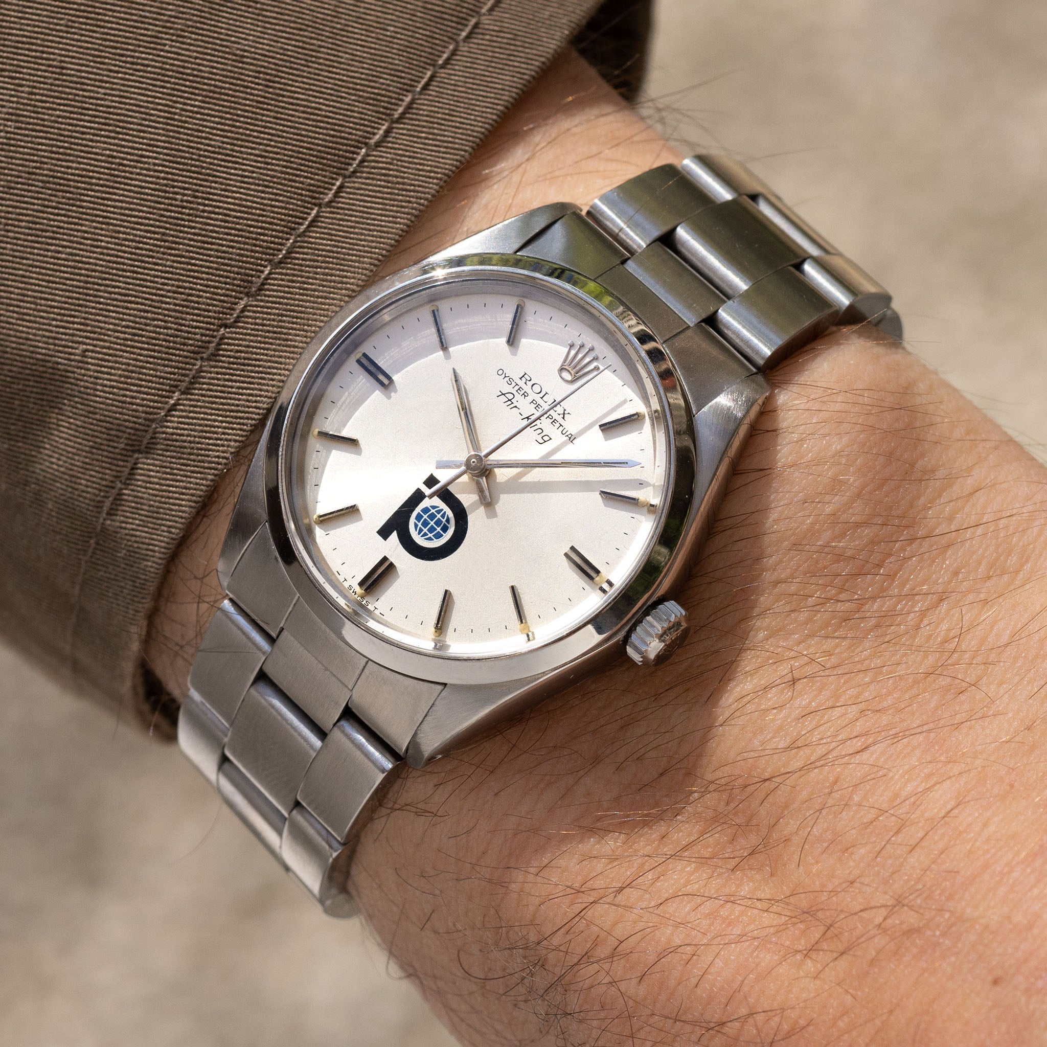 Rolex Oyster Perpetual Air-King Pool Intairdril Logo Dial Ref. 5500