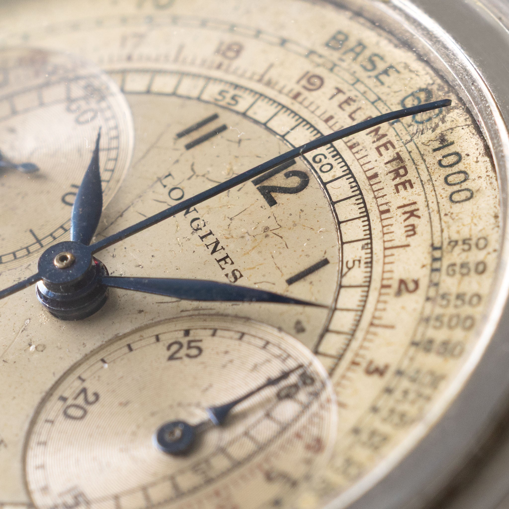 Longines "Tre Tacche" 13 ZN Stepcase Chronograph ref 4974