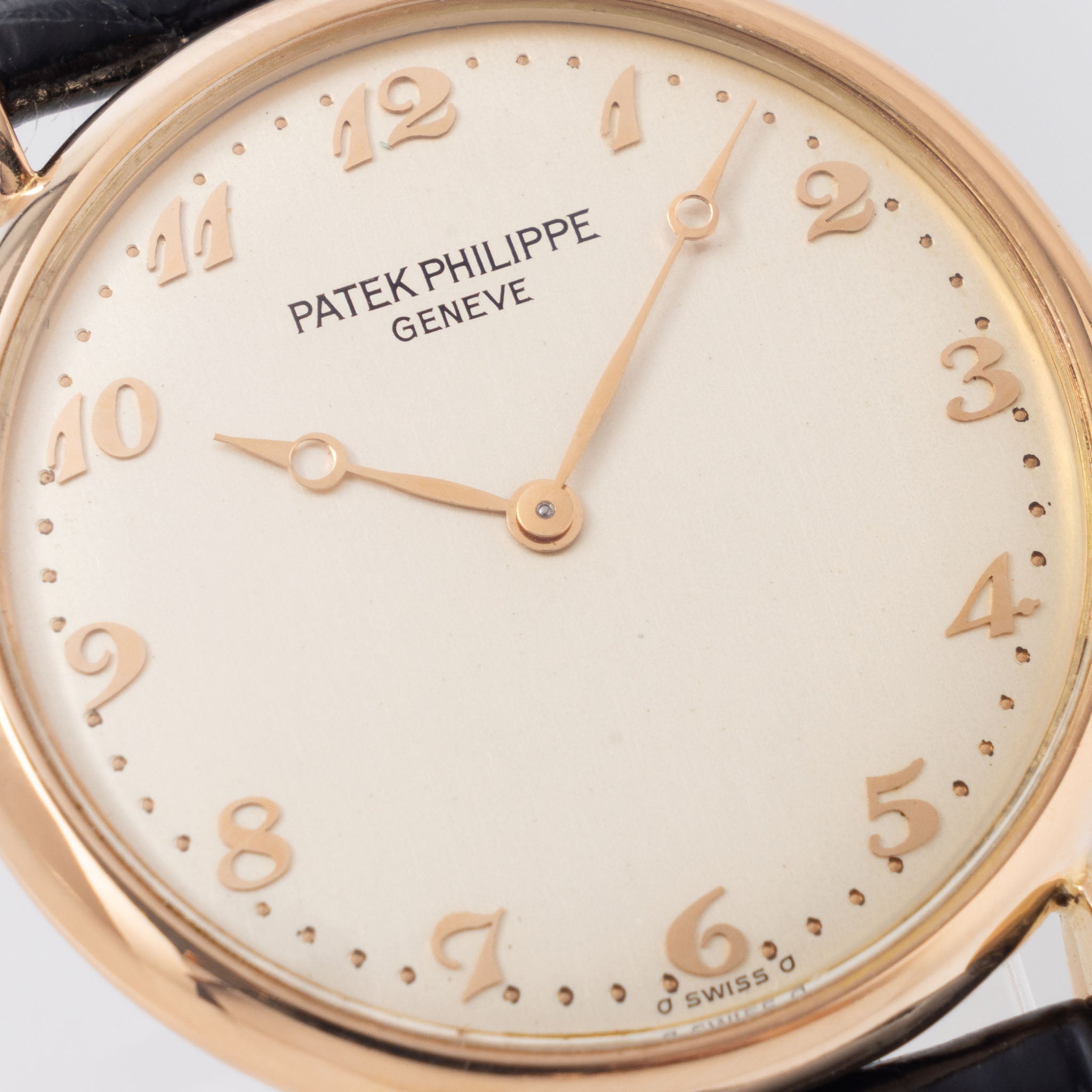 Patek Philippe Calatrava Rose Gold Silver Dial Breguet Numerals Ref 3820 with Box and Original Certificate of Origin