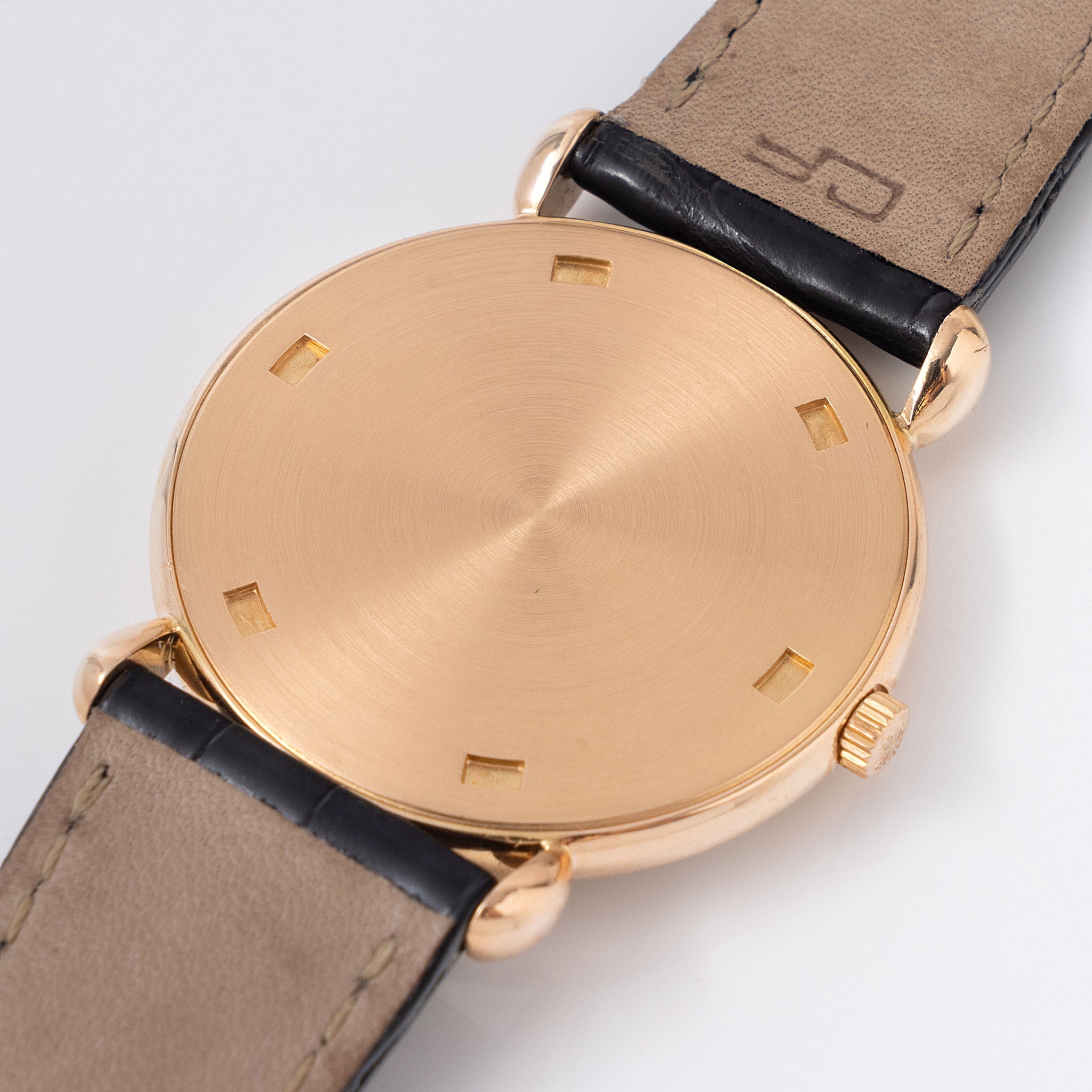 Patek Philippe Calatrava Rose Gold Silver Dial Breguet Numerals Ref 3820 with Box and Original Certificate of Origin