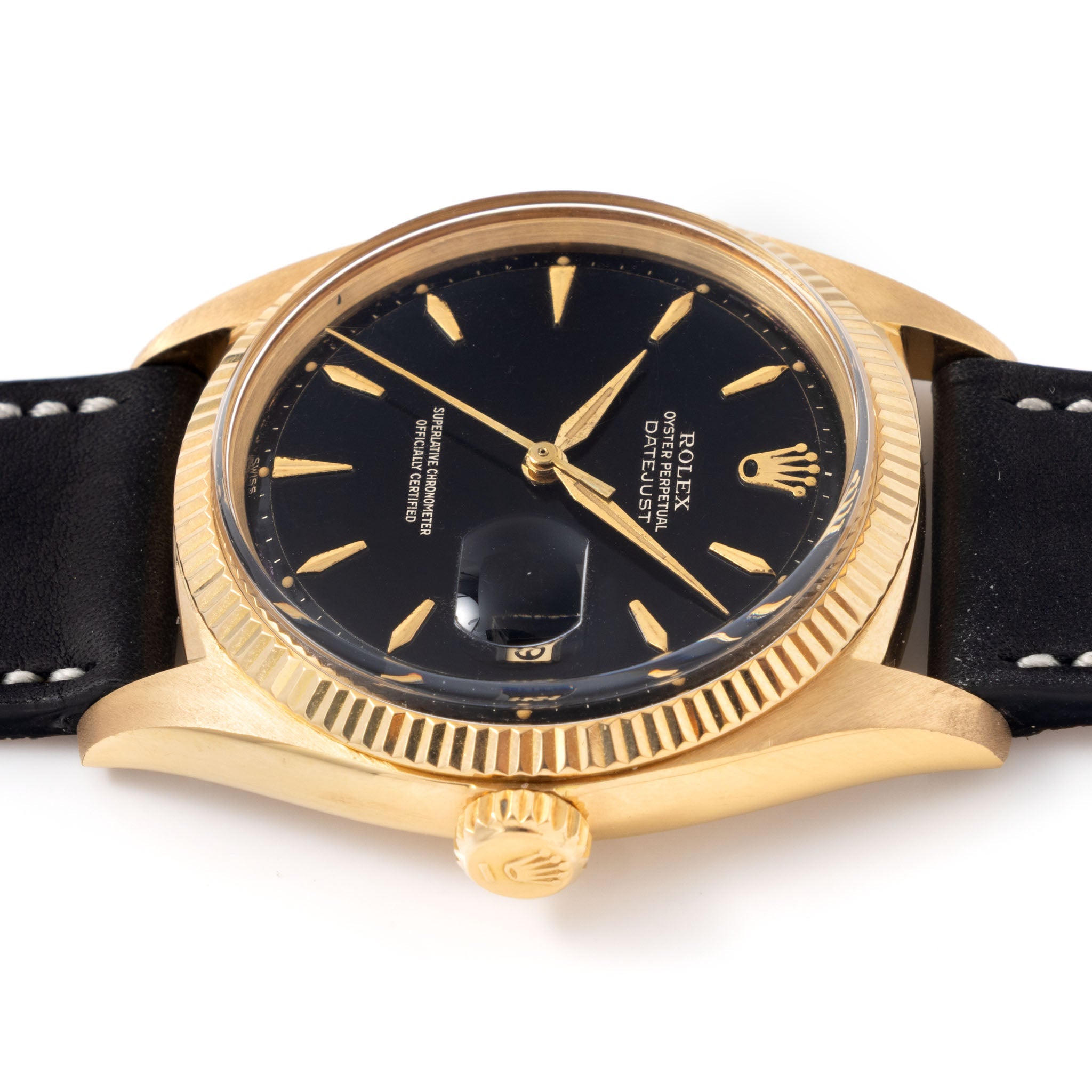 Rolex Datejust 1601/8 “Gilt Dial” in 18k yellow gold