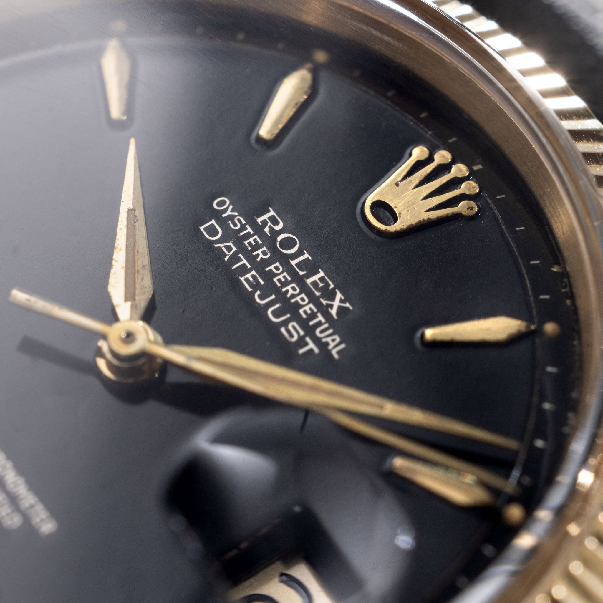 Rolex Datejust 1601/8 “Gilt Dial” in 18k yellow gold