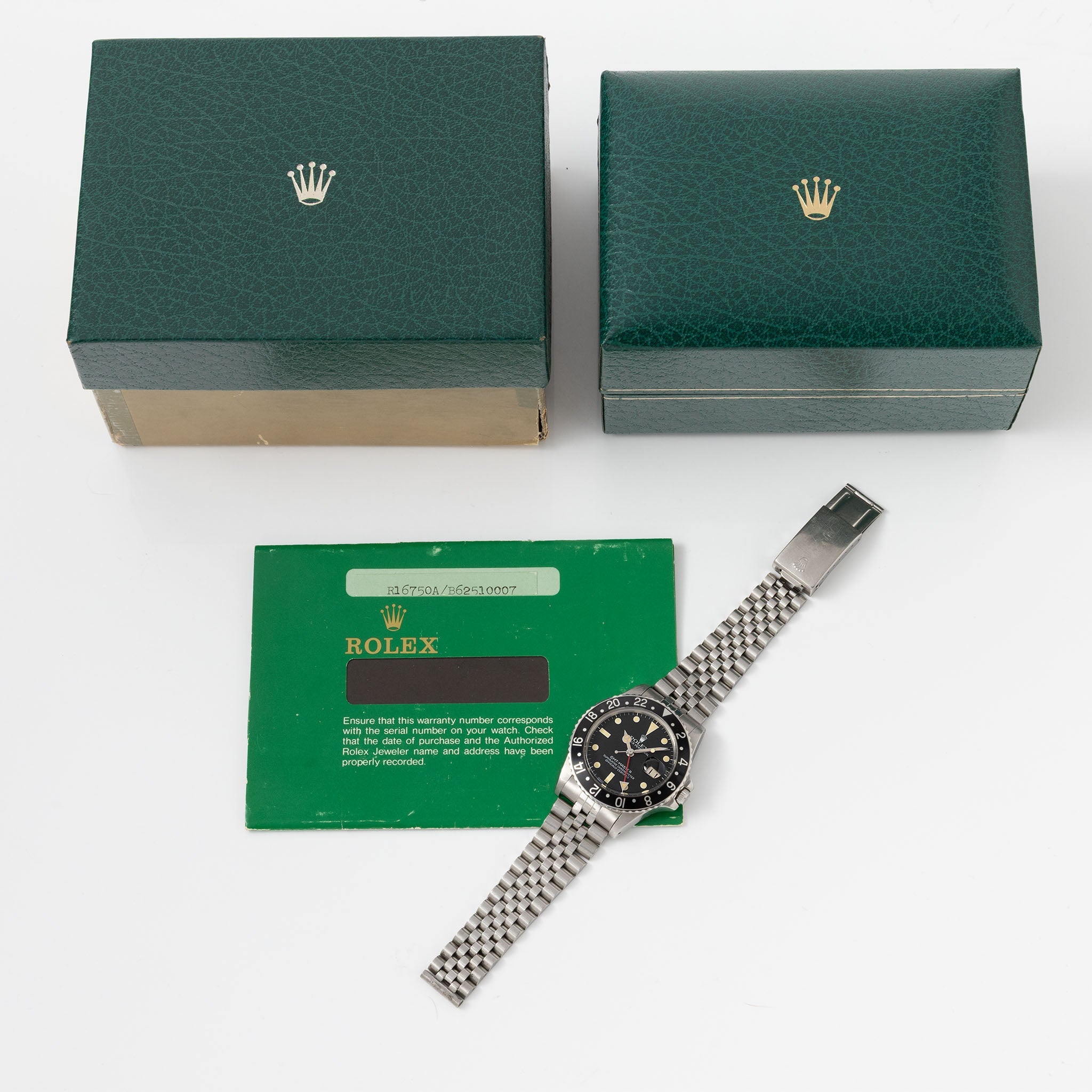 Rolex GMT-Master 16750 Matte Dial with Original Box
