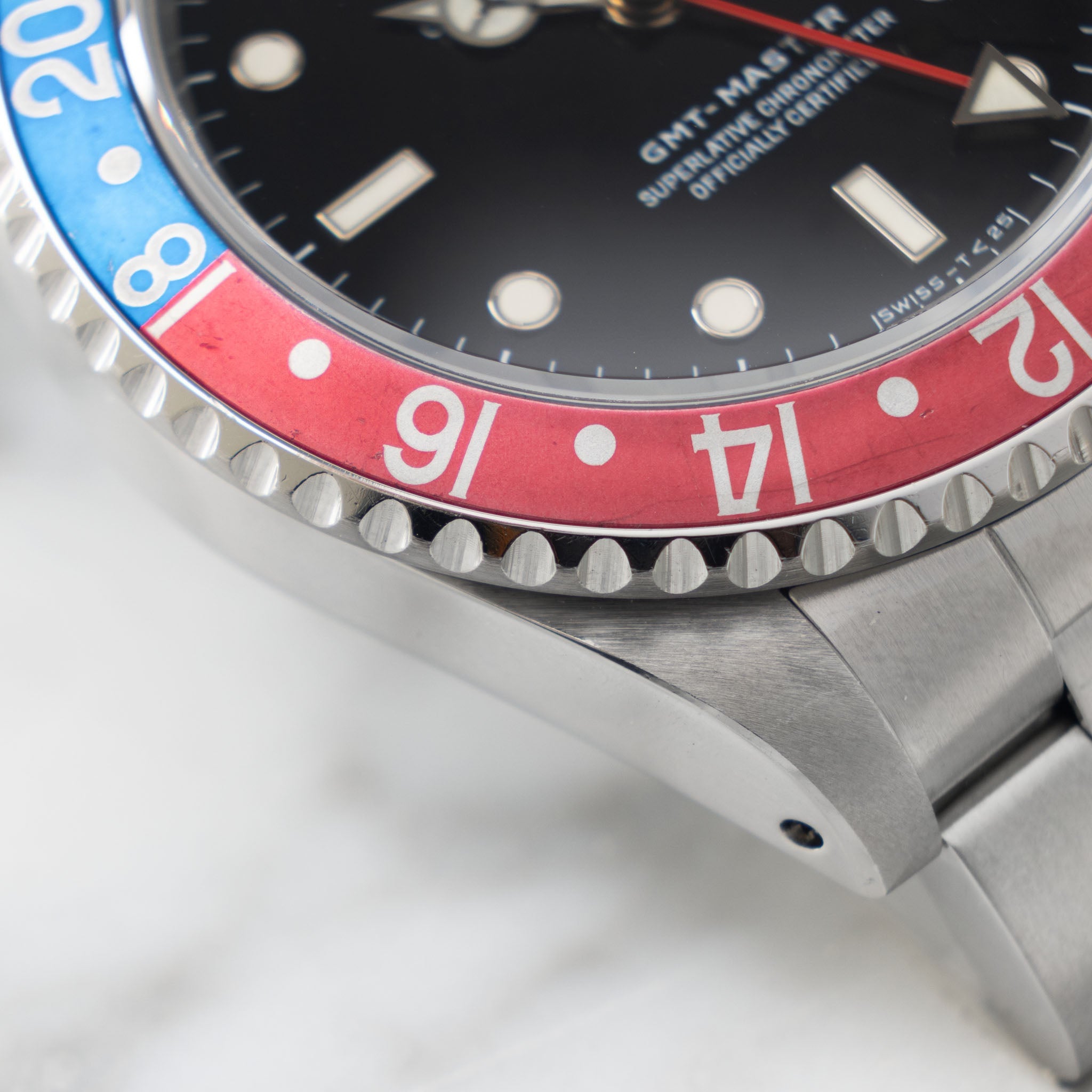 Rolex GMT-Master 16700 with Faded Pepsi Inlay Box and Papers Tritium Dial