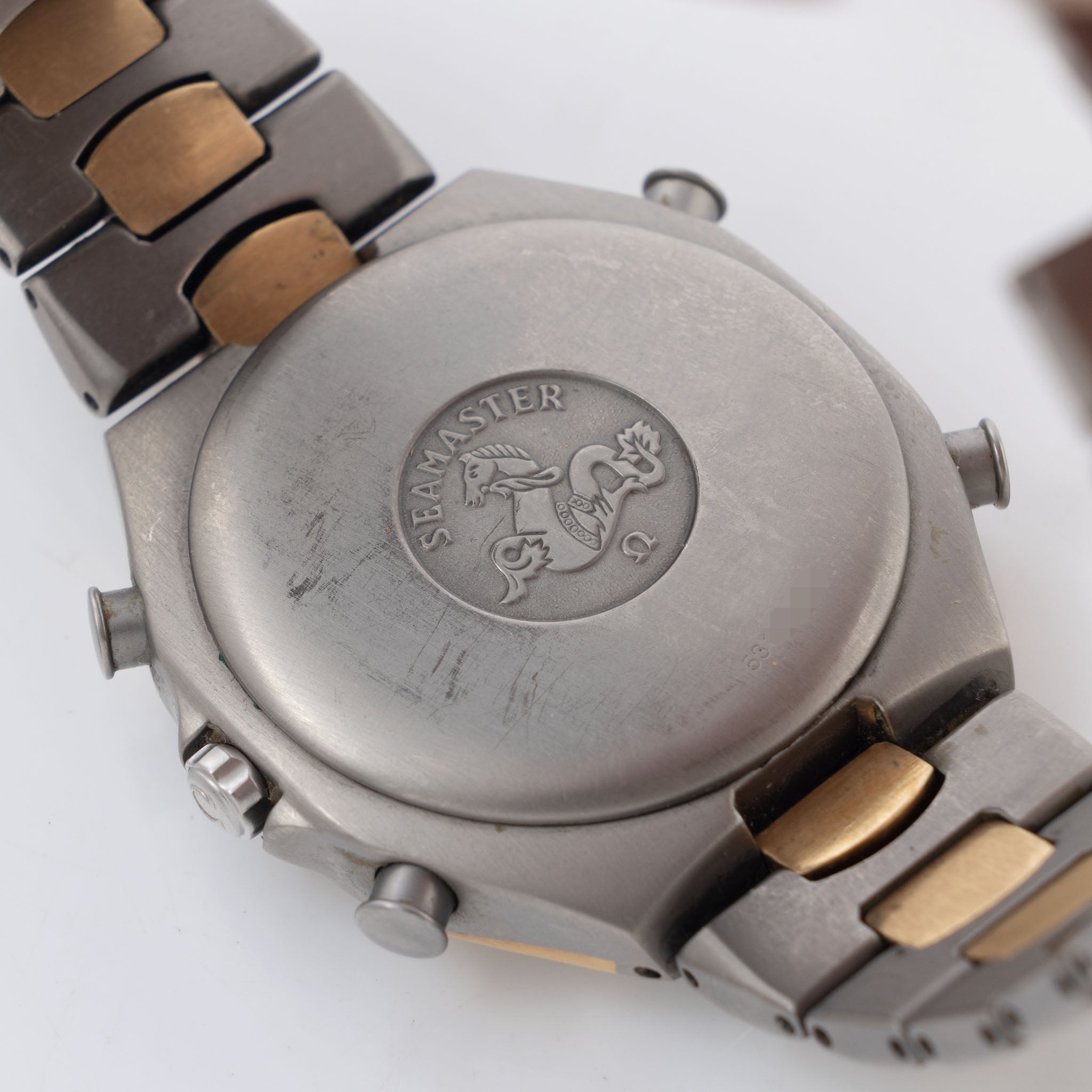 Omega Seamaster Polaris chronograph Olympic Games Limited Edition  in Titanium  and Gold ref 386.1232