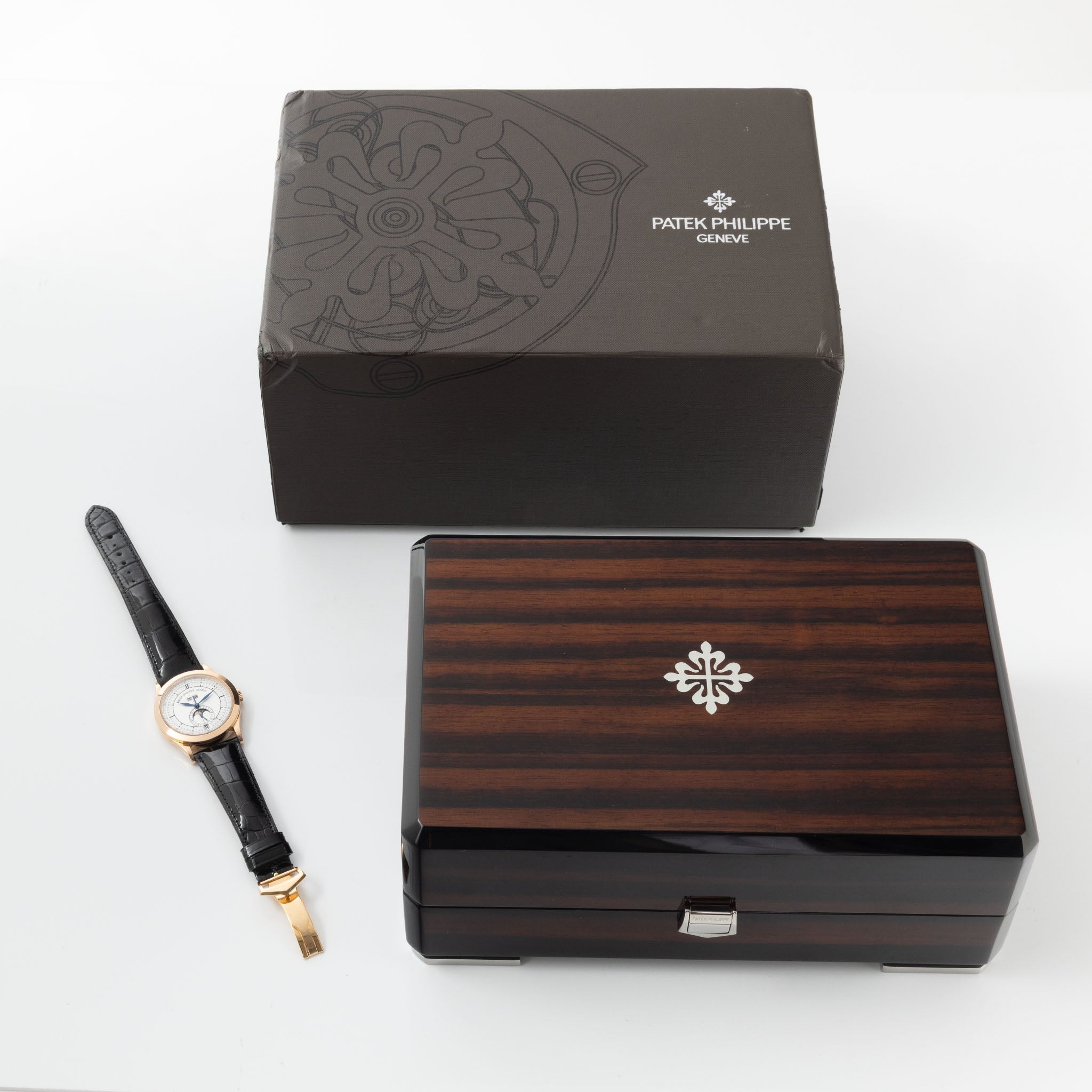 Patek Philippe Annual Calendar 5396R Sector Dial in 18k Rose Gold Box and paper set