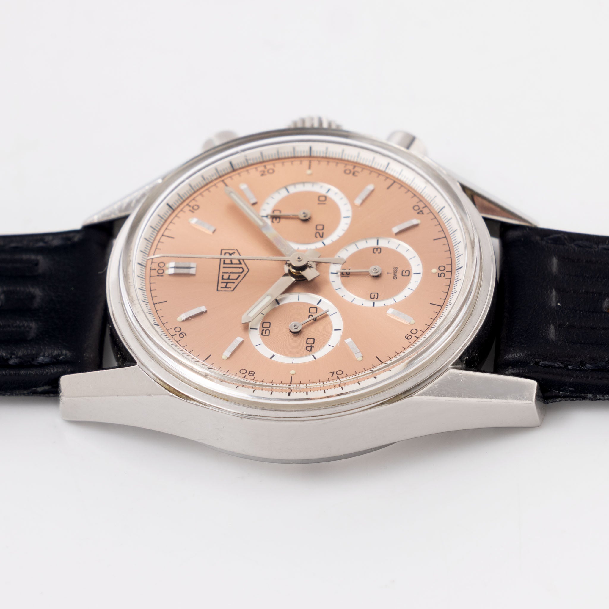 Heuer Carrera Re-edition Salmon Dial Box and Paper Set ref cs3112