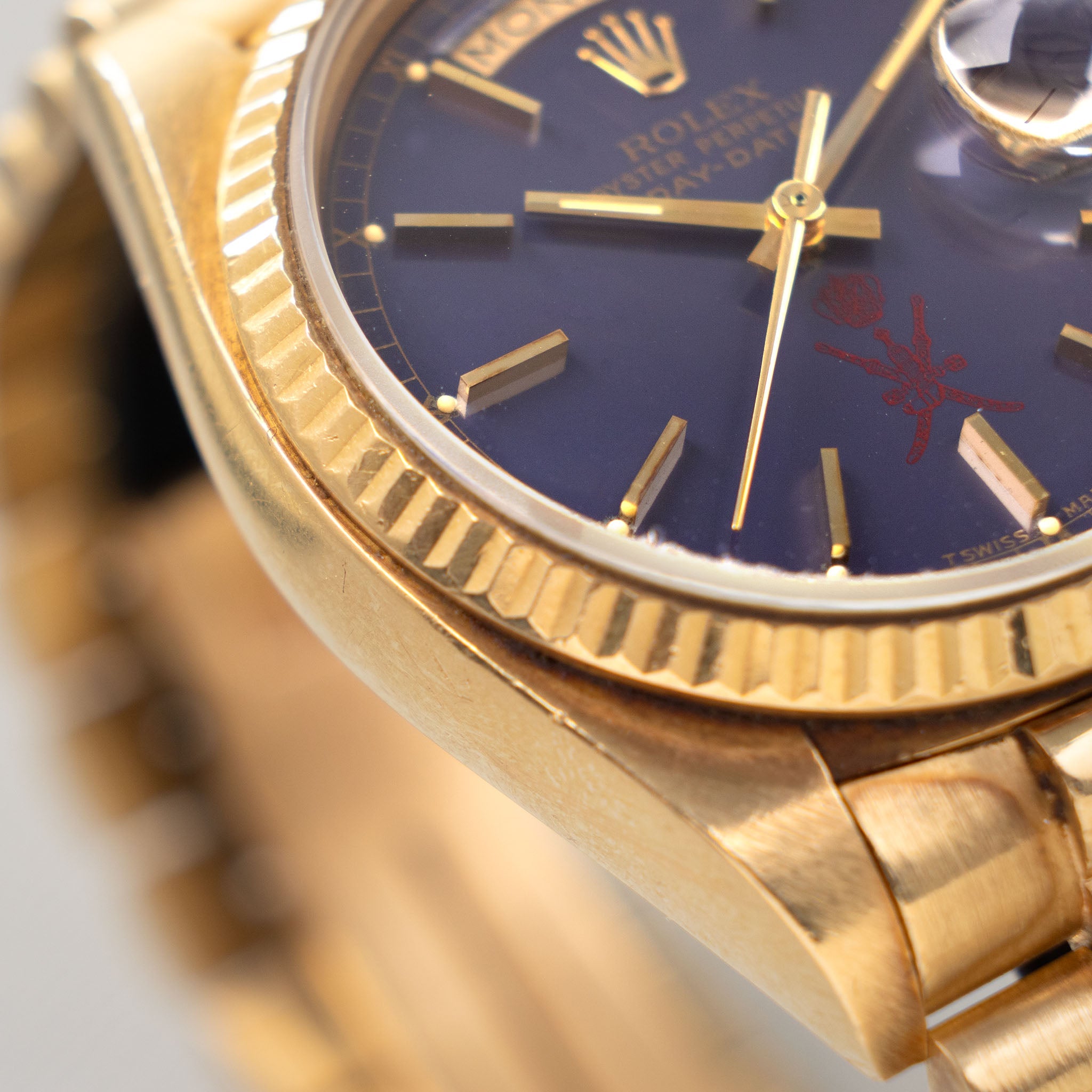 Rolex Day-Date 18038 Purple  Khanjar dial from original owner’s family with Provenance