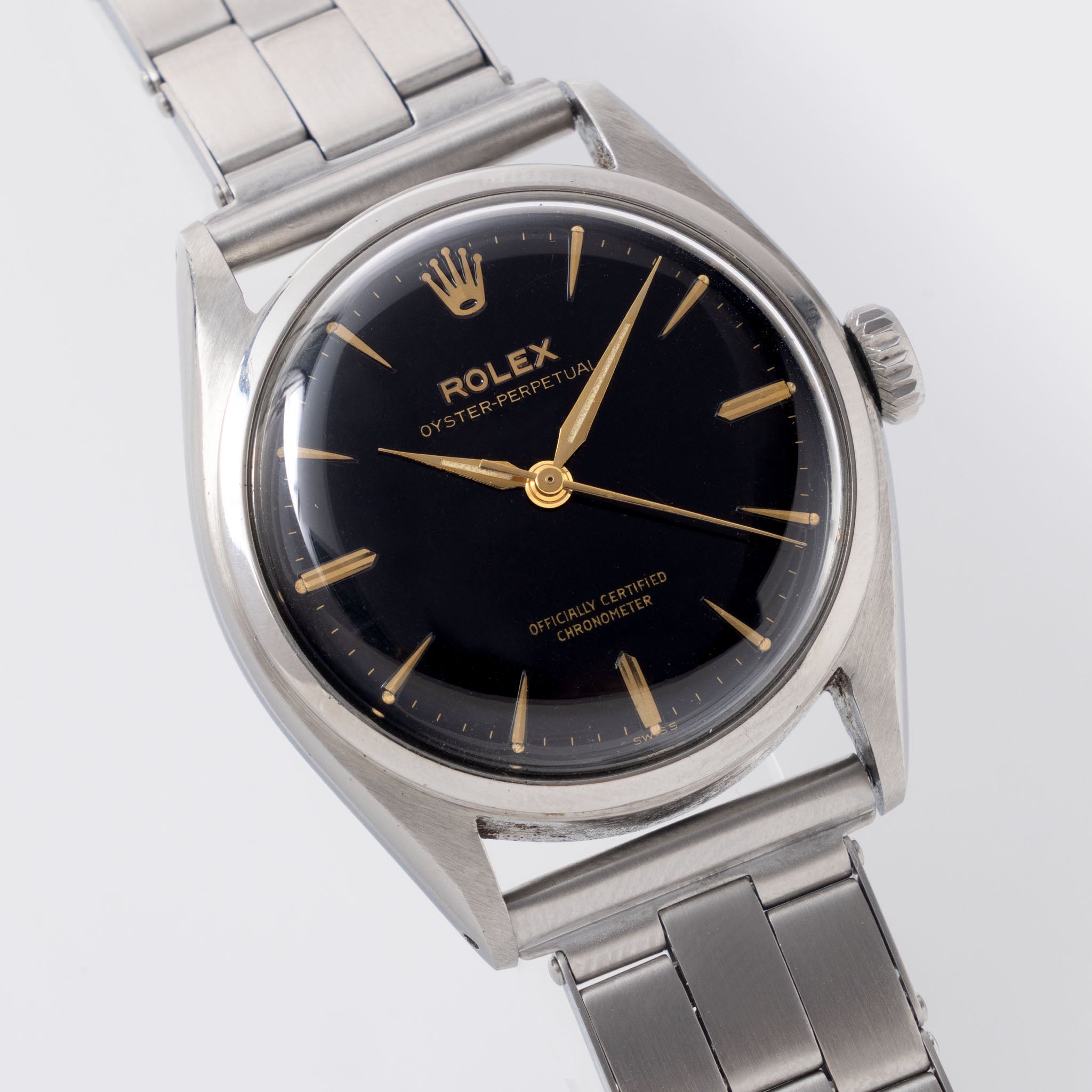 Rolex Oyster Perpetual 6084 Gilt Dial Ovetto 