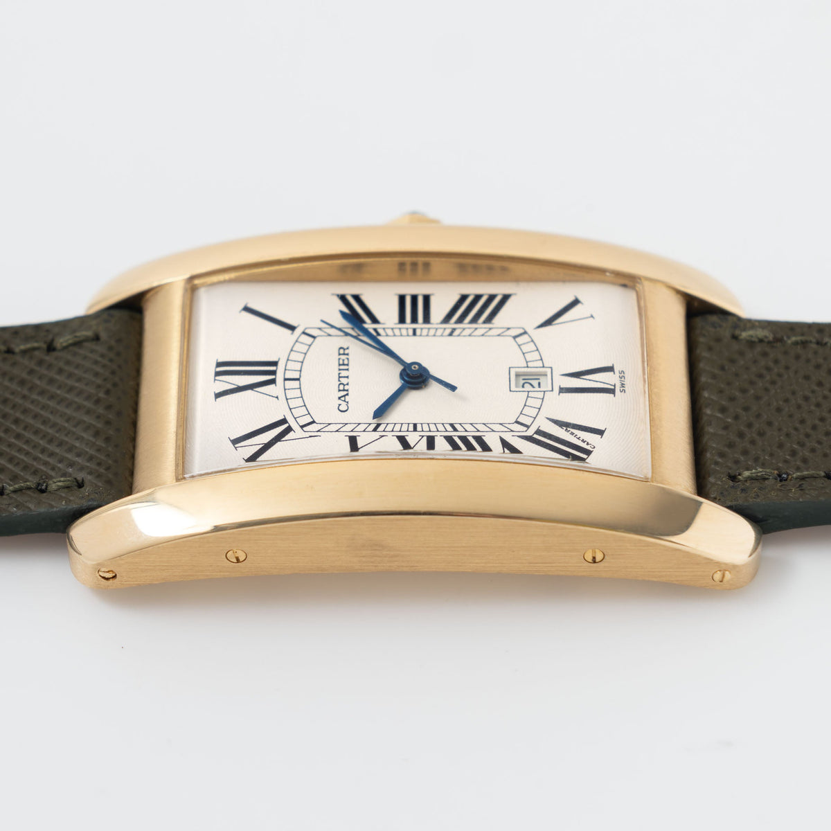 Cartier Tank Américaine Automatique in 18 k yellow gold ref 1740 