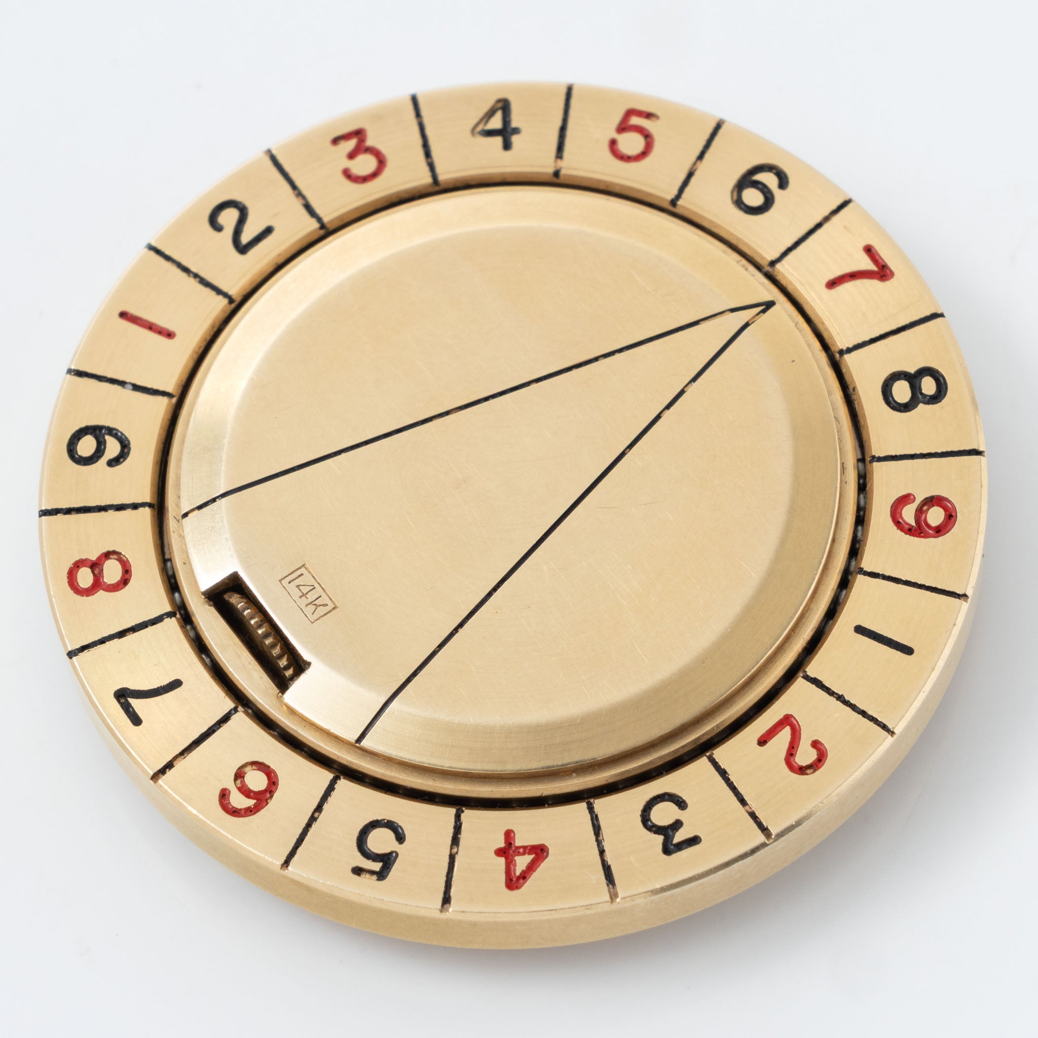 Longines Roulette Pocket Watch in 14k Yellow Gold 