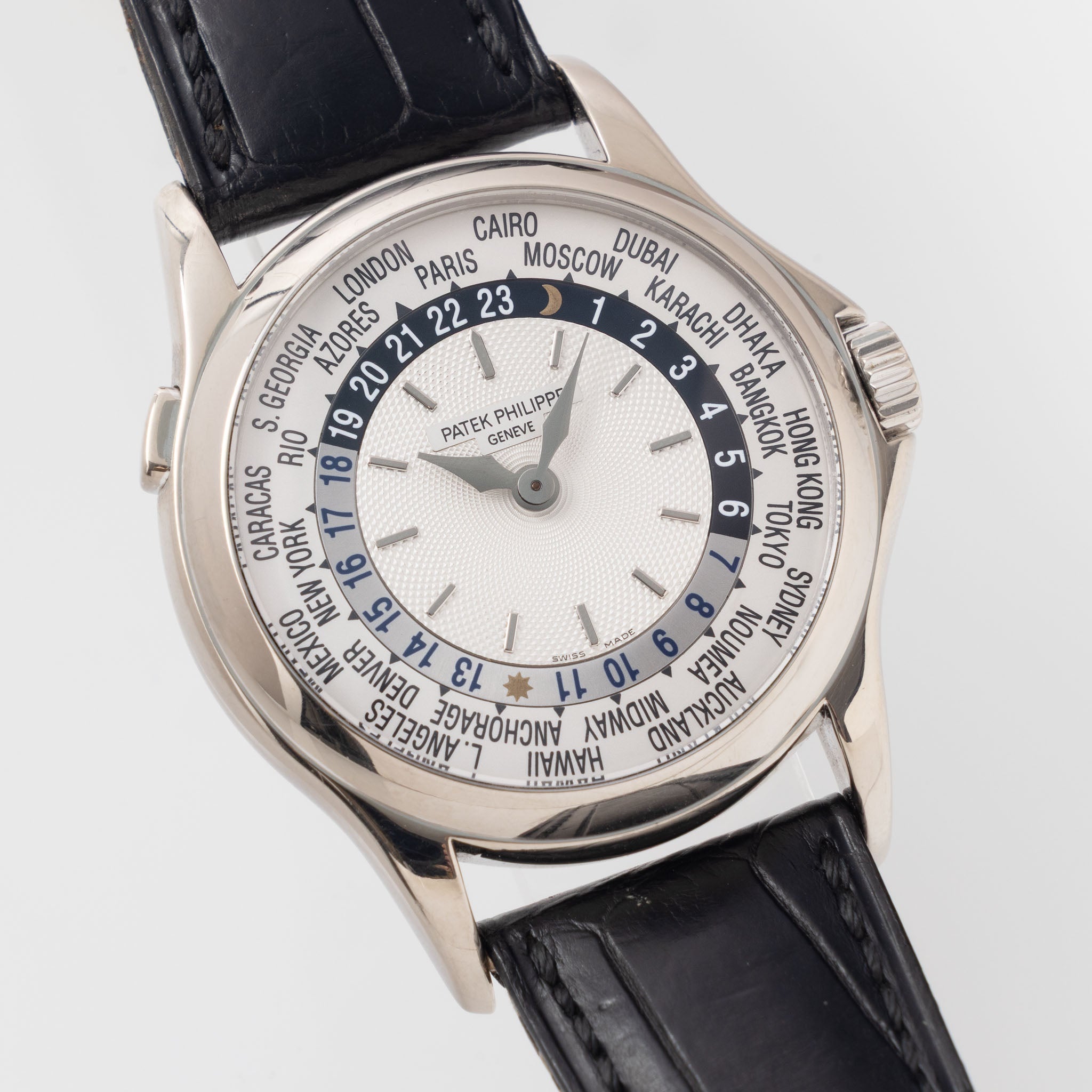 Patek Philippe World Time 5110G in 18k White Gold with Extract from the Archives