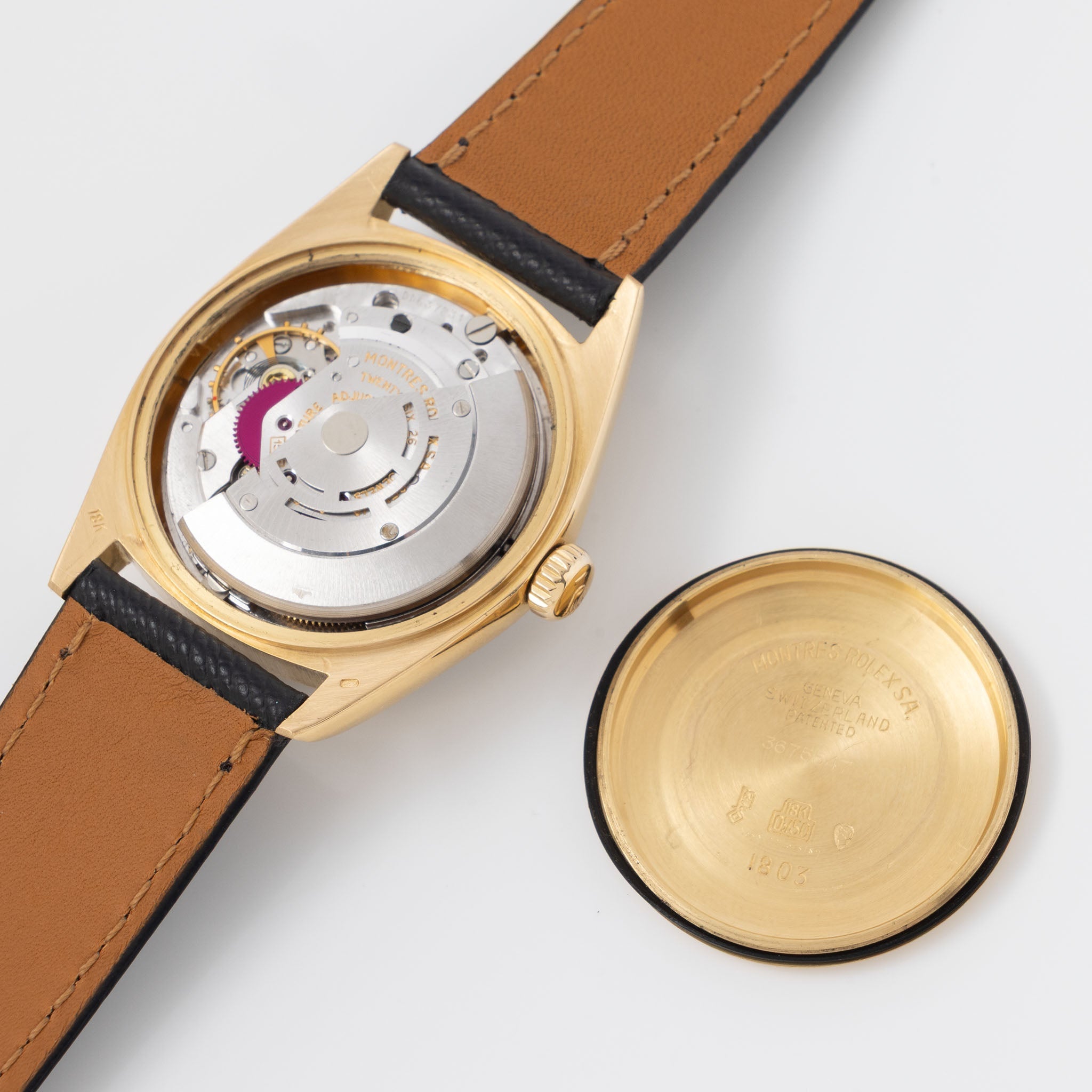 Rolex Day-date Grey dial in 18 k yellow gold ref 1803 